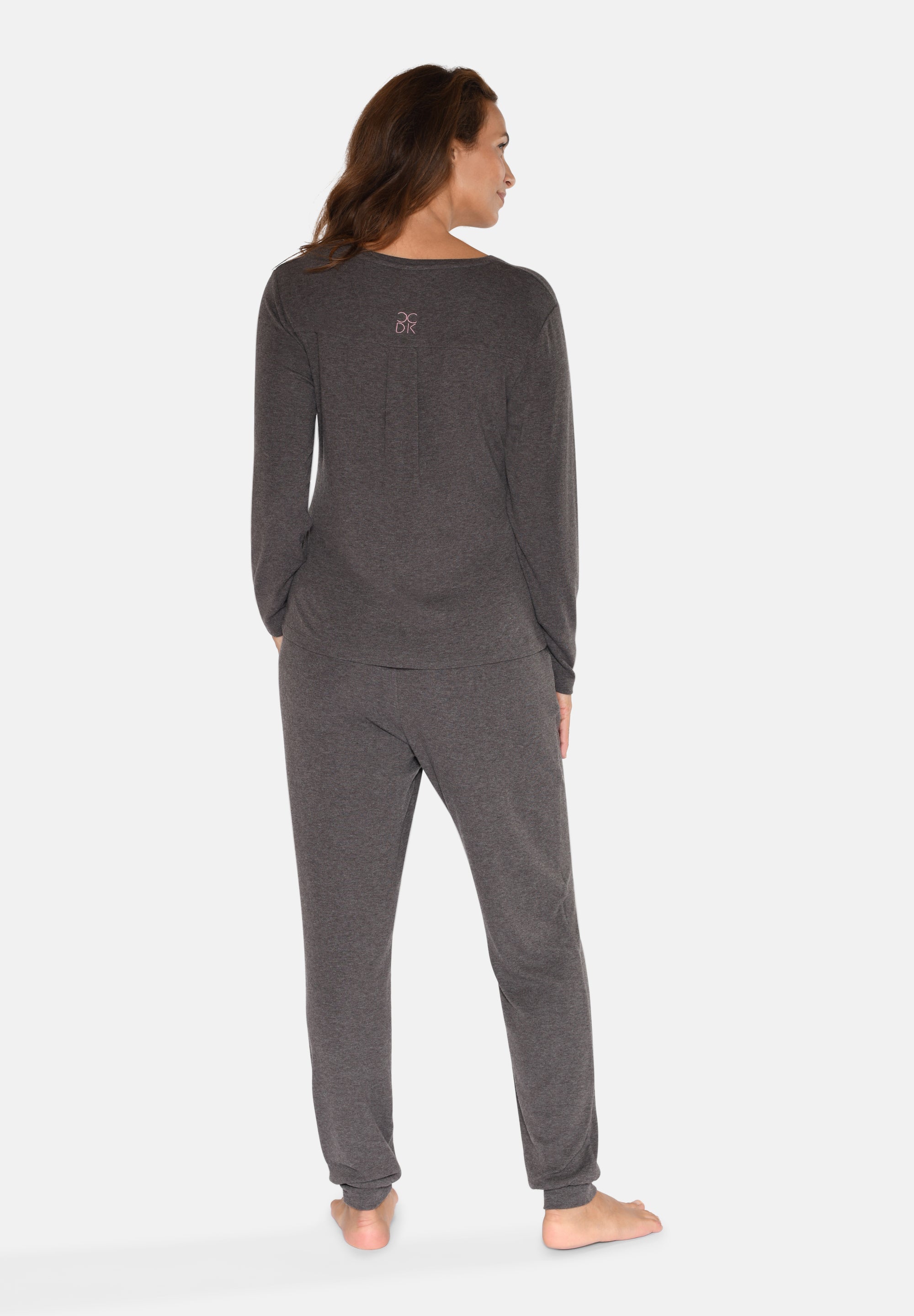 Jordan Long Sleeve T-shirt, Seal Brown Melange