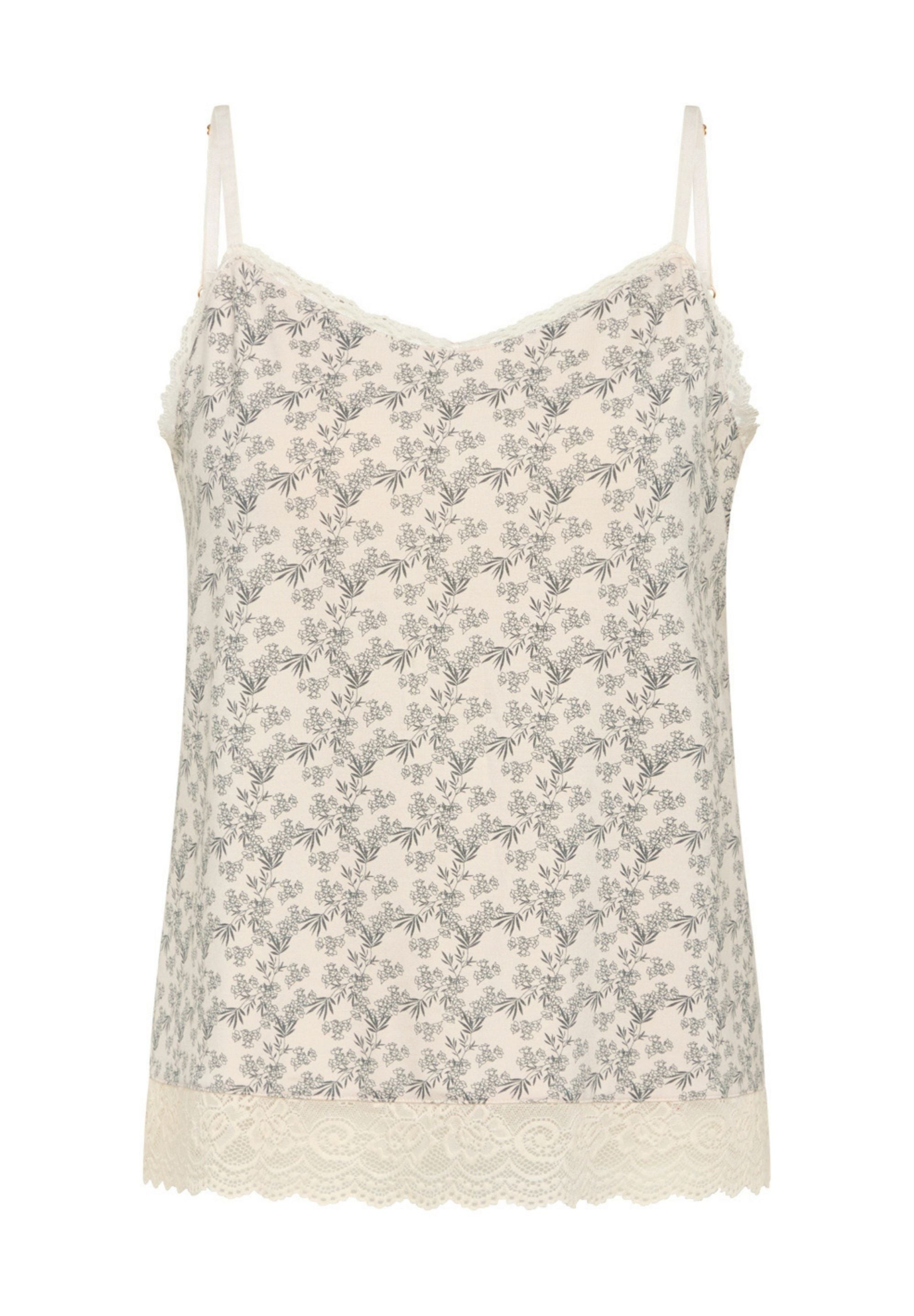 Kendall Chemise Top, Crystal Gray AOP