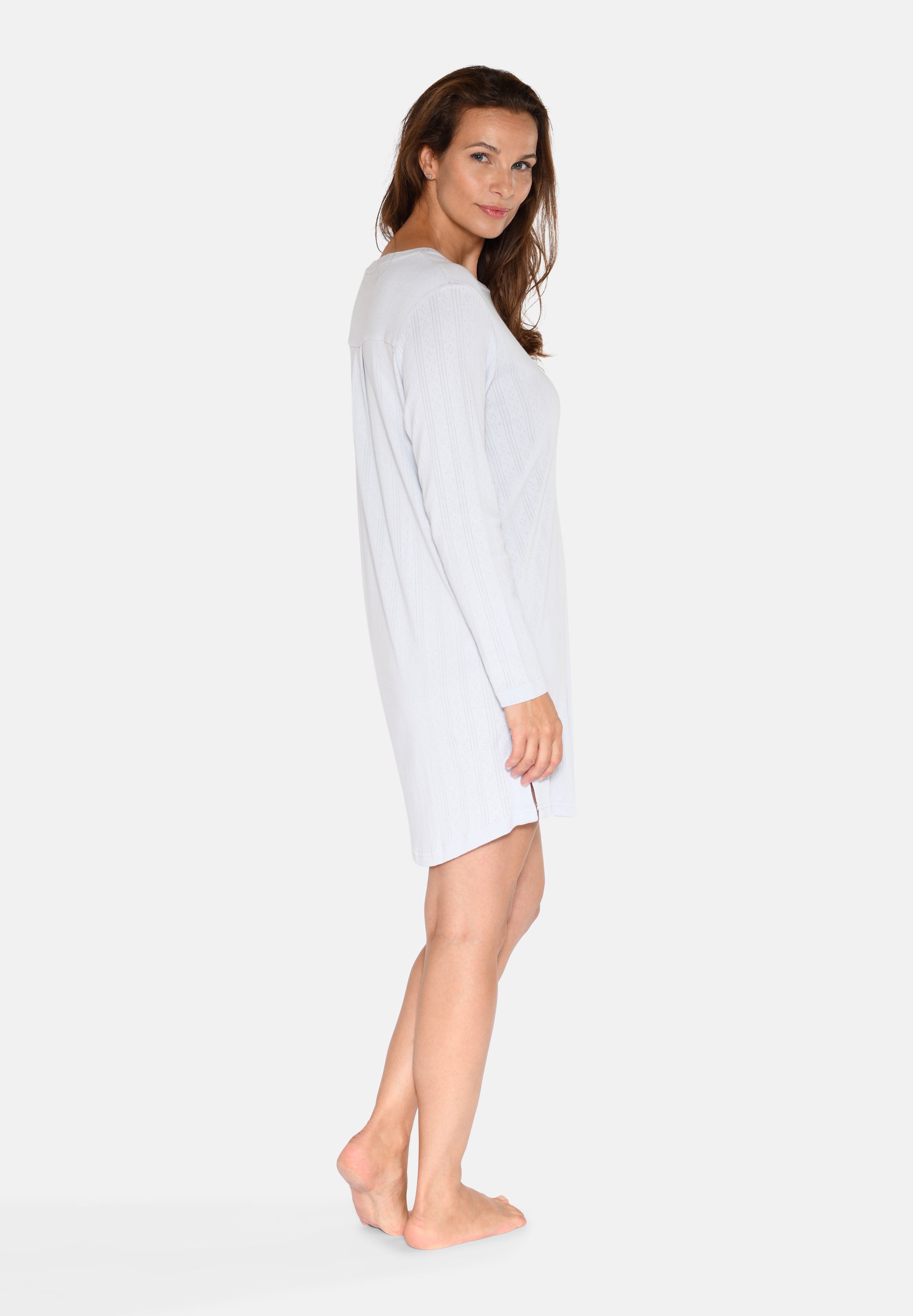 Nicole Long Sleeve Dress, Artic Ice