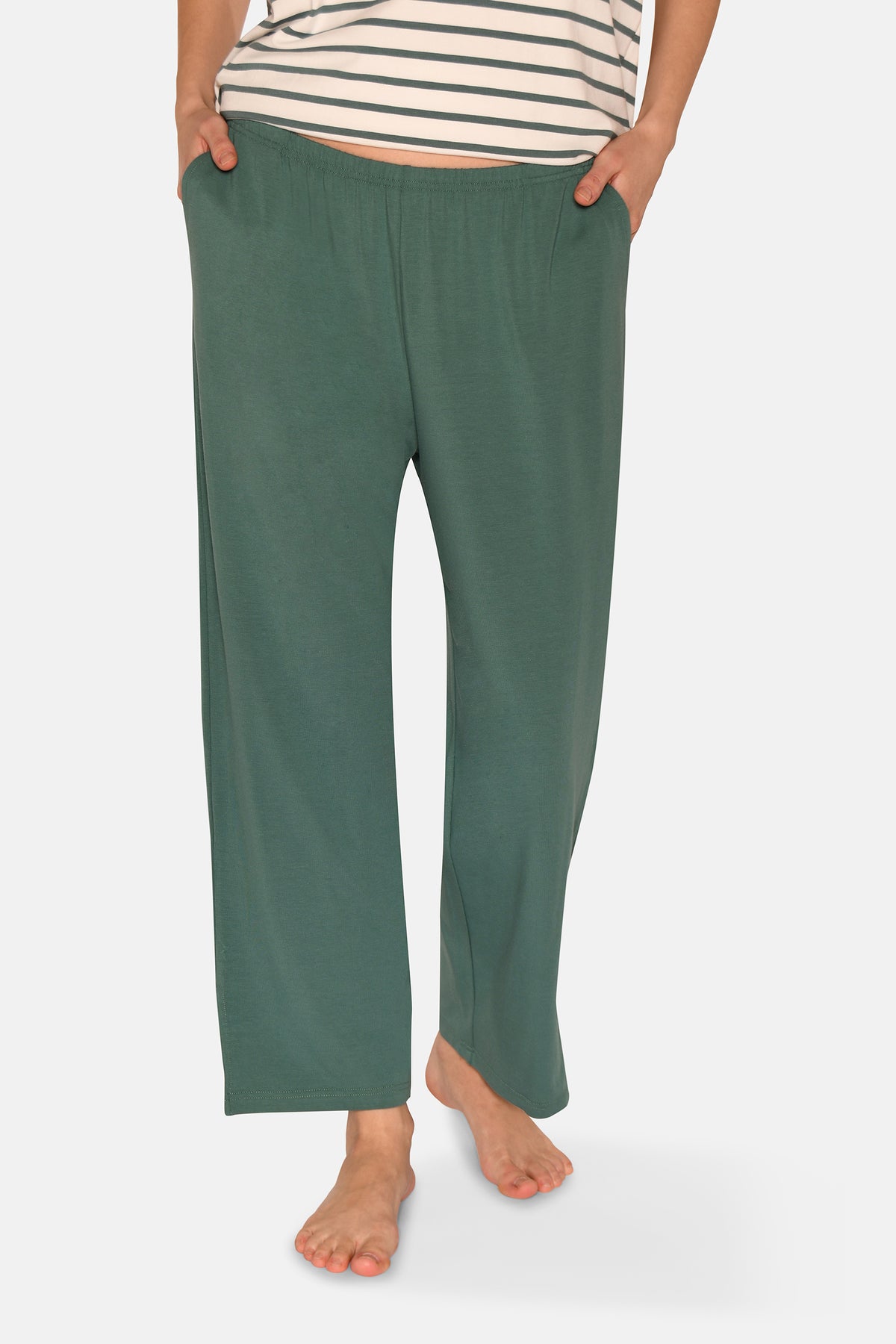 Charlot Crop Pants, Sagebrush Green