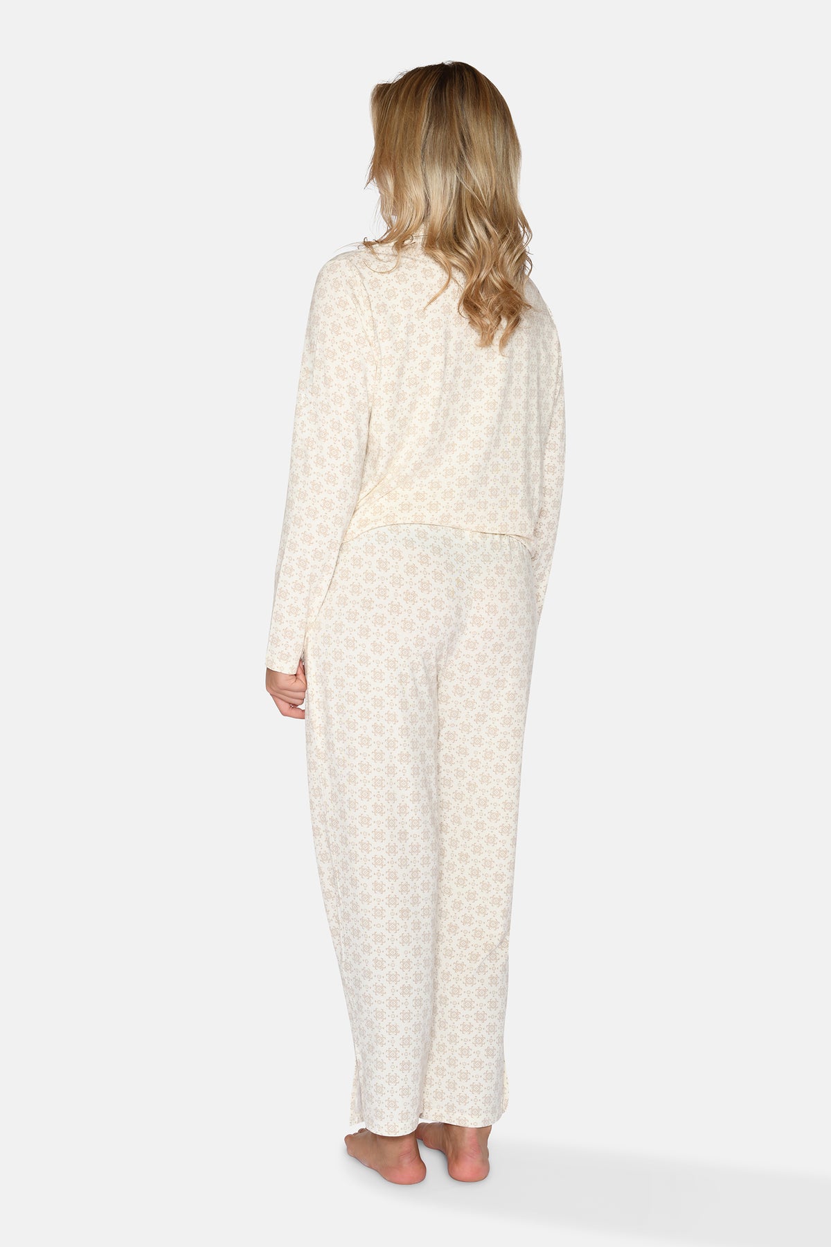 Charlot Crop Pants, Cement AOP
