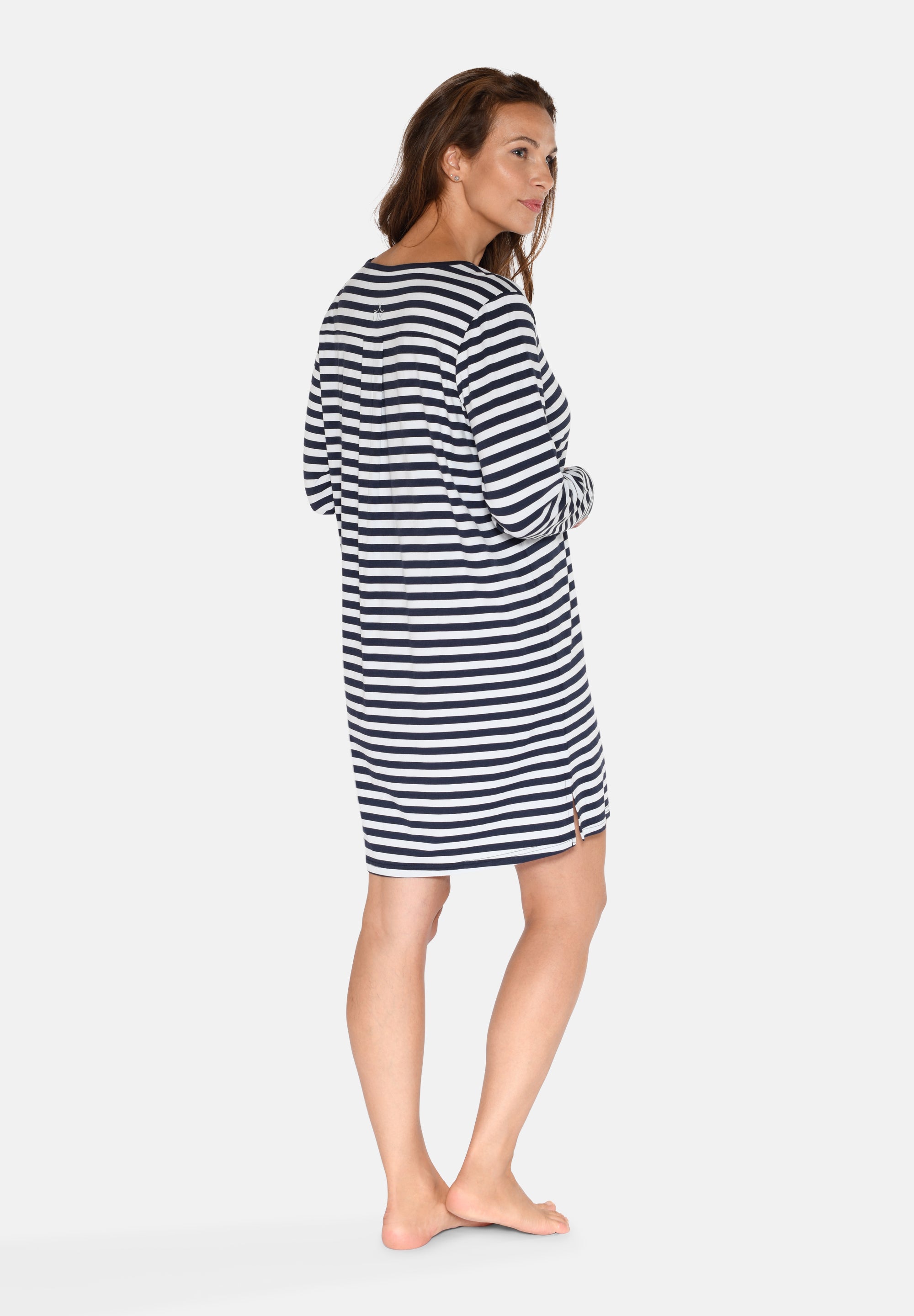 Bea Long Sleeve Dress, Artic Ice Stripe