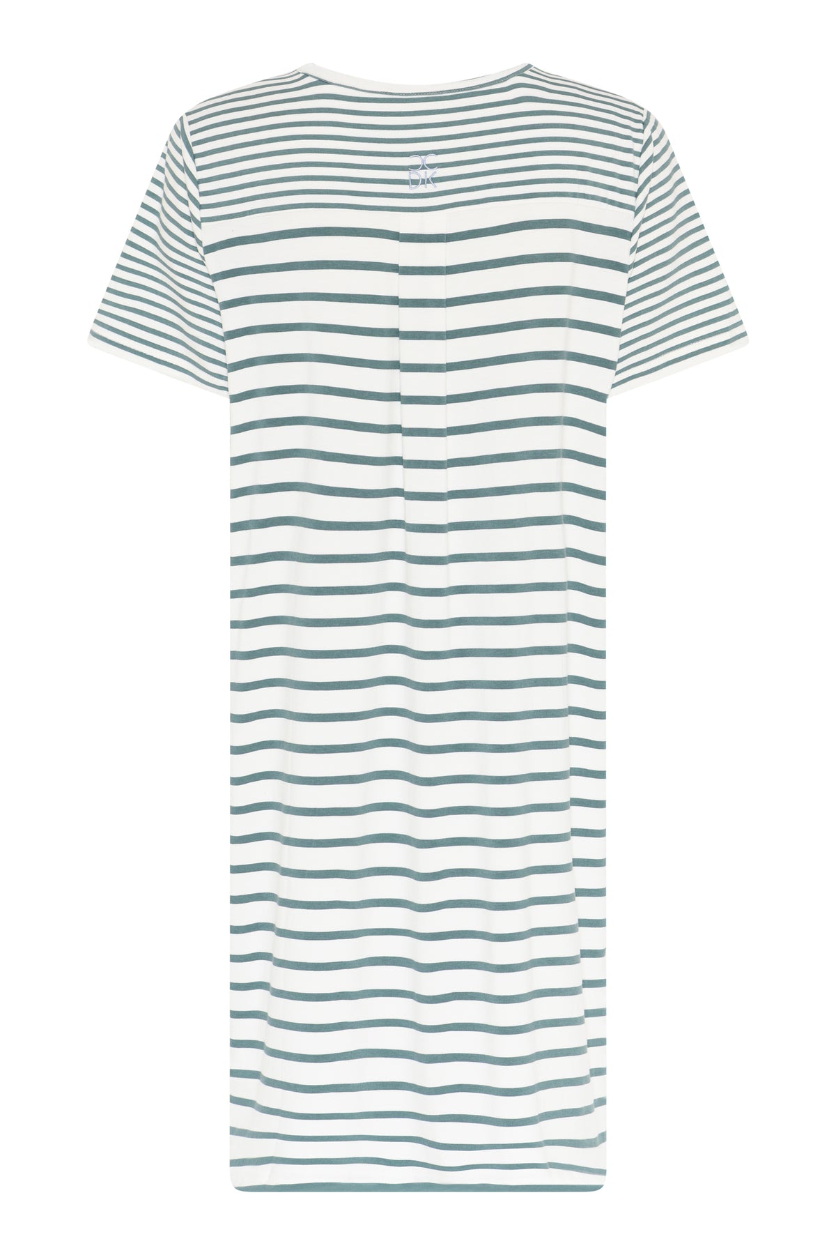 Bea S/S Dress, Sagebrush Green Stripe.