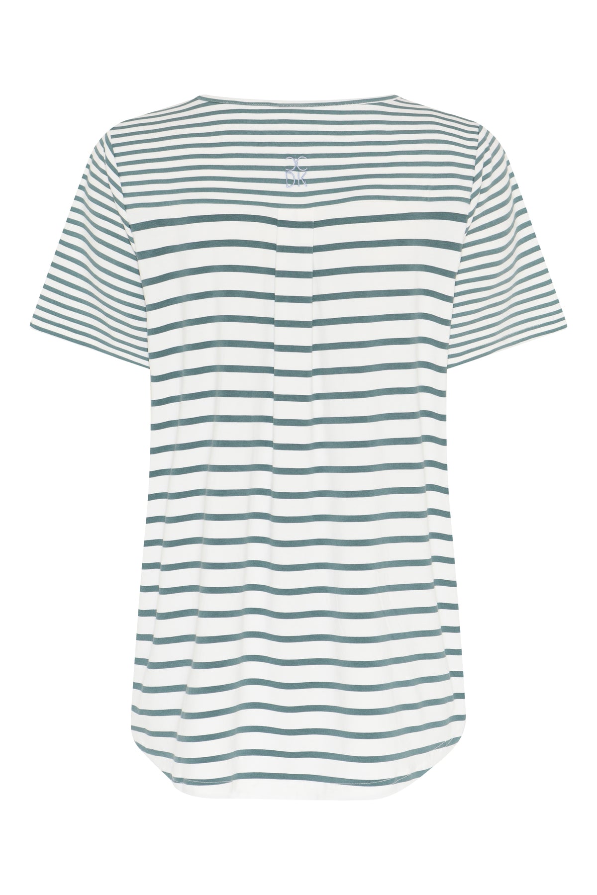 Bea S/S T-shirt, Sagebrush Green Stripe.