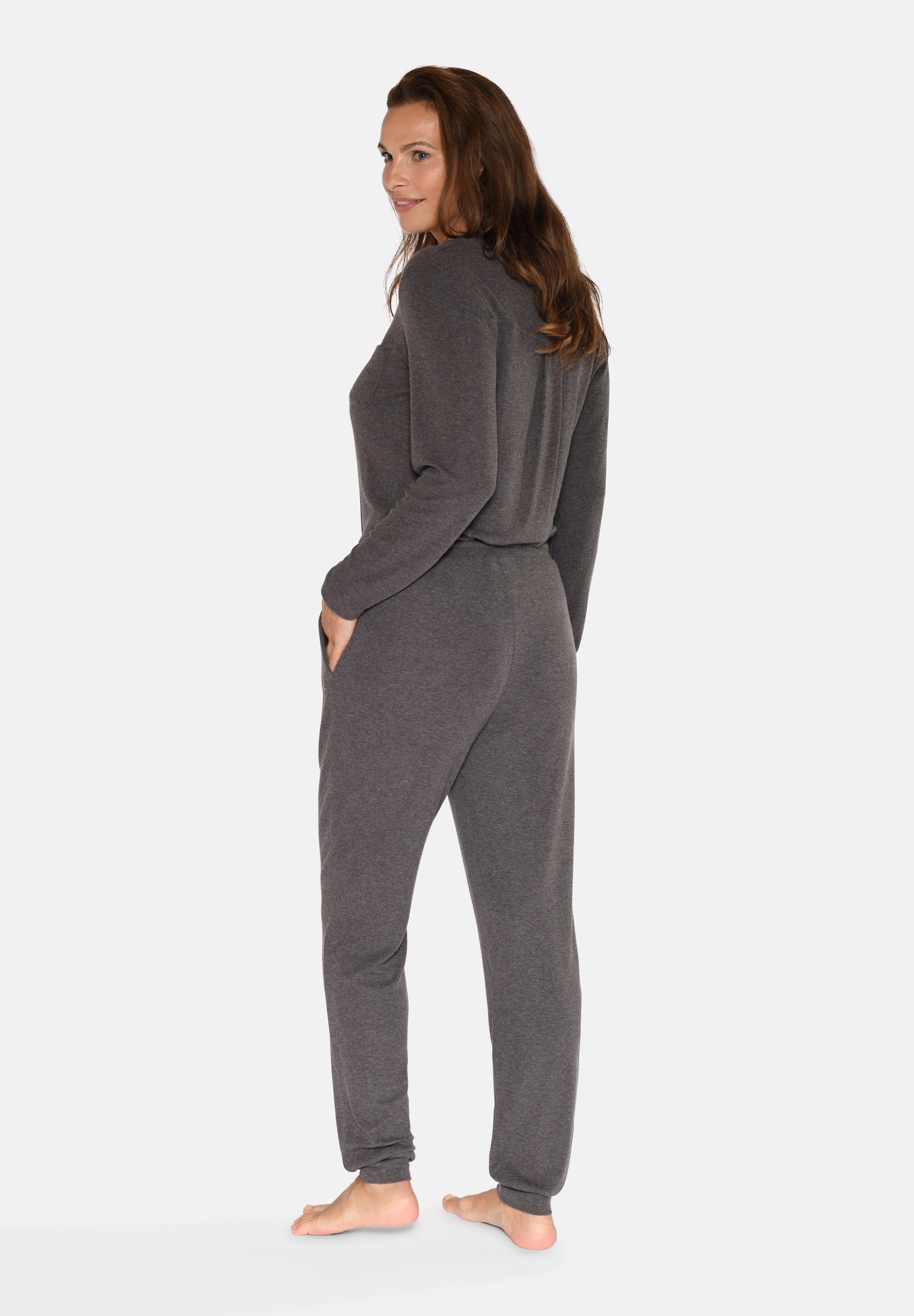 Betty Pants, Seal Brown Melange