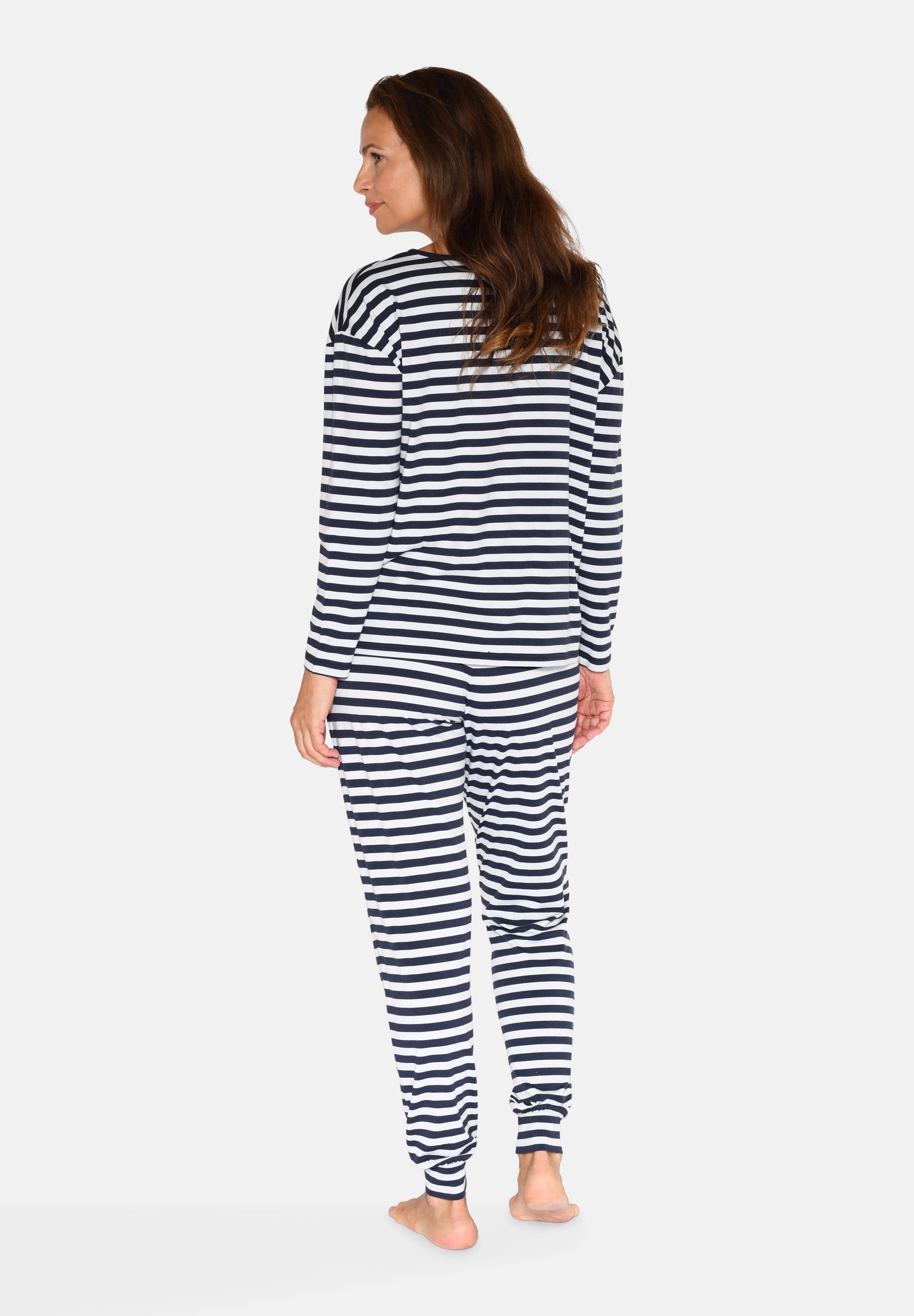 Britt Long Sleeve T-shirt, Artic Ice Stripe