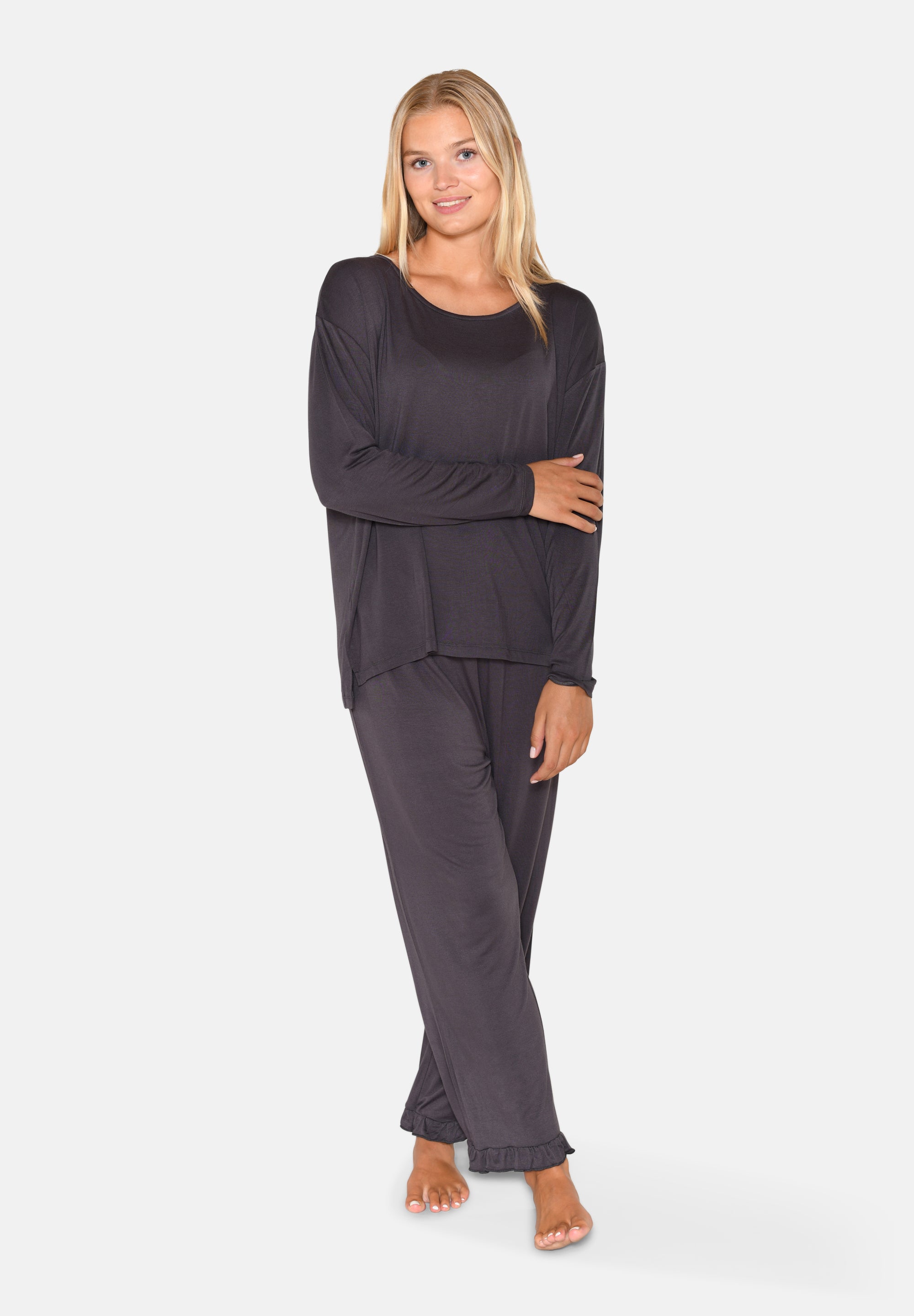 Britt Long Sleeve T-shirt, Pavement
