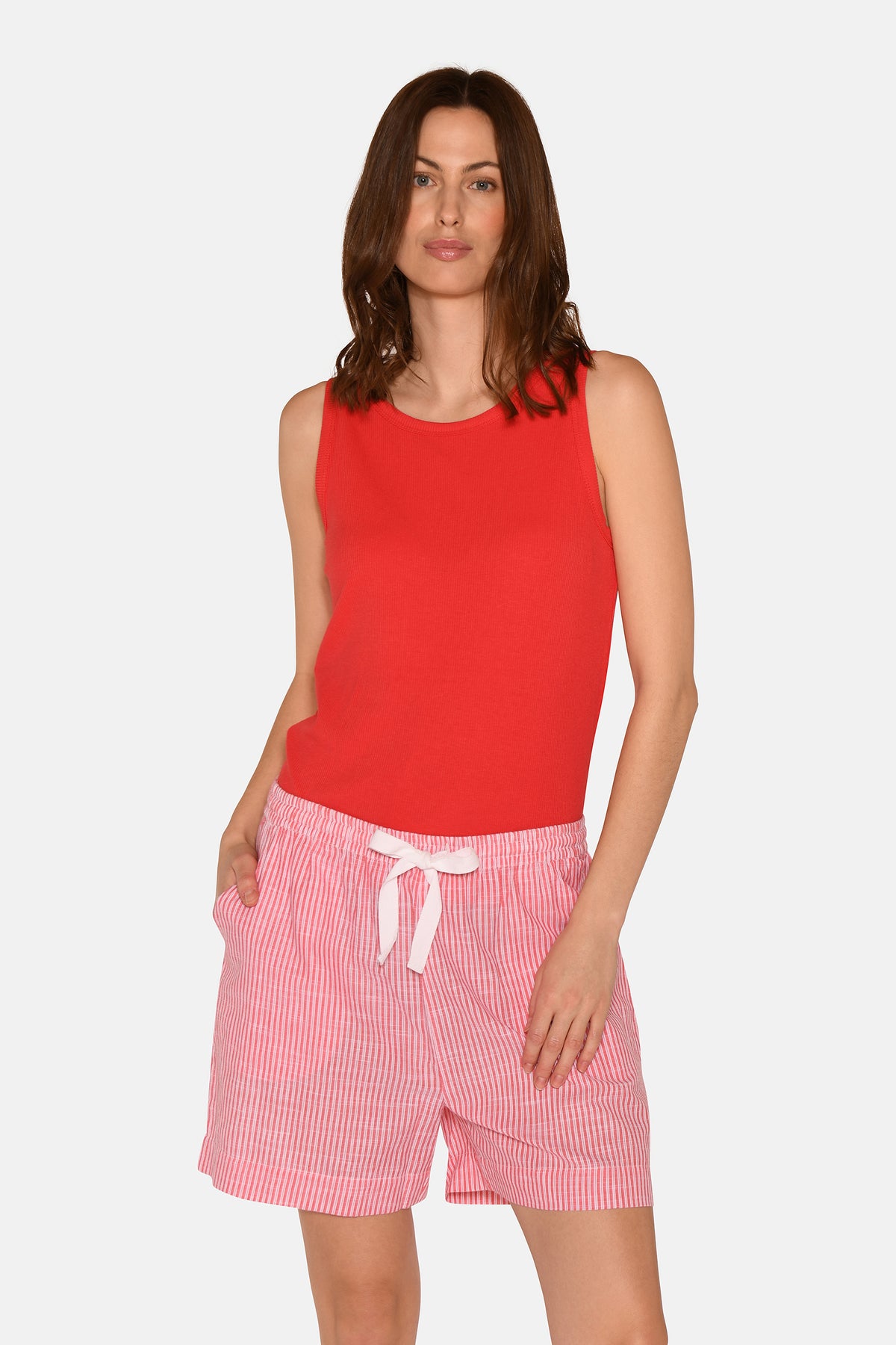 Vicy Shorts, Bittersweet Stripe