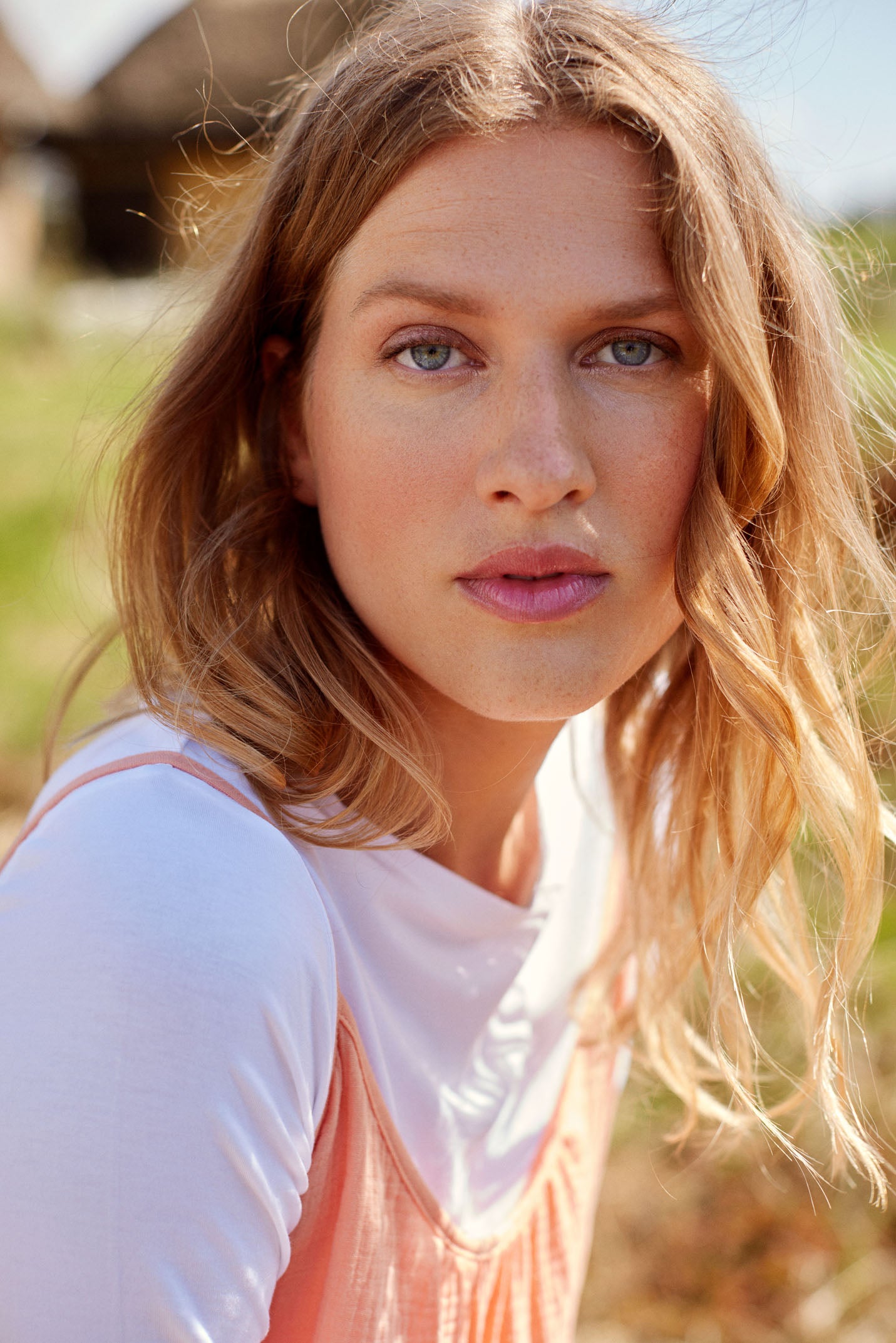 Oda Dress, Coral Sands