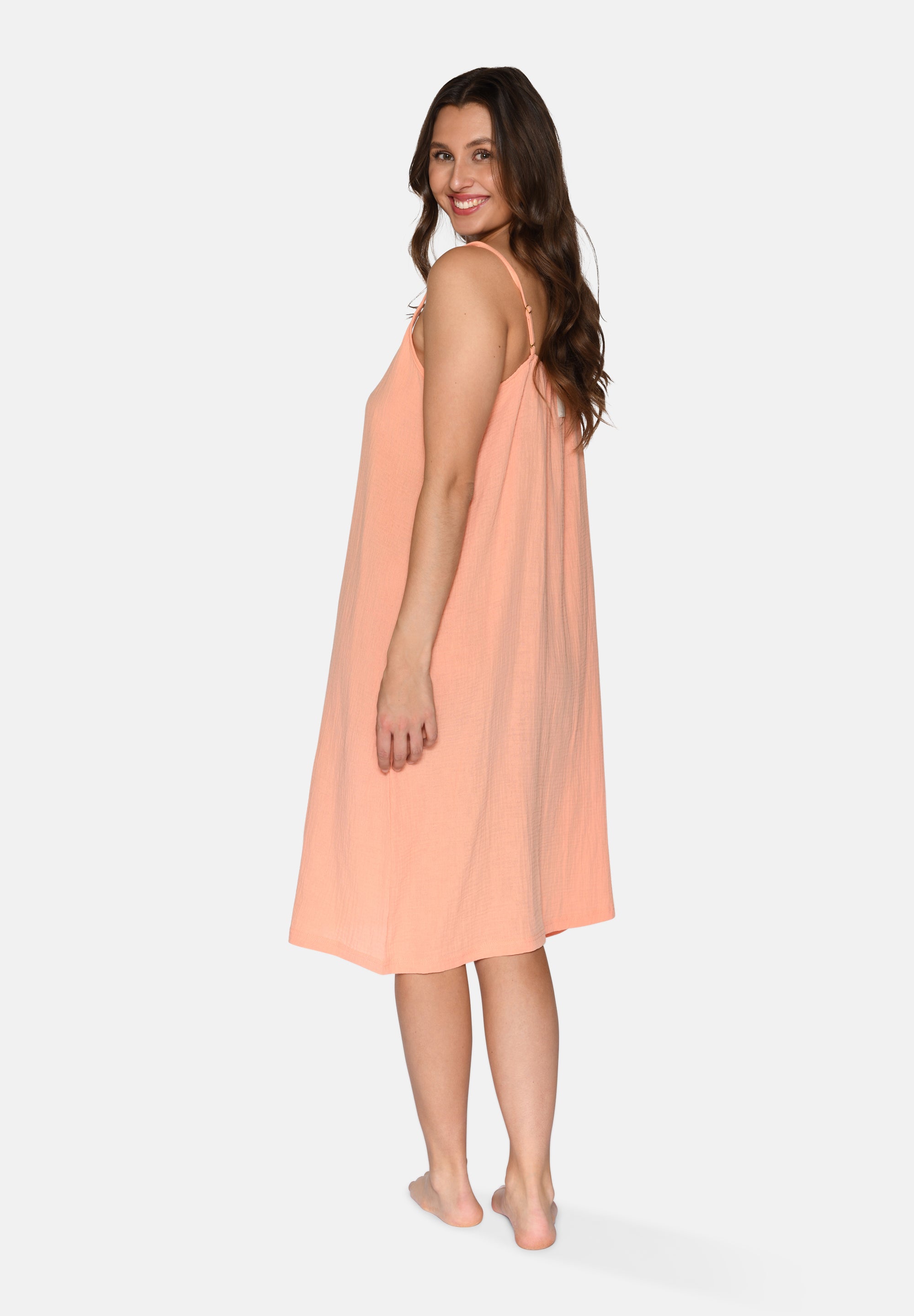 Oda Dress, Coral Sands