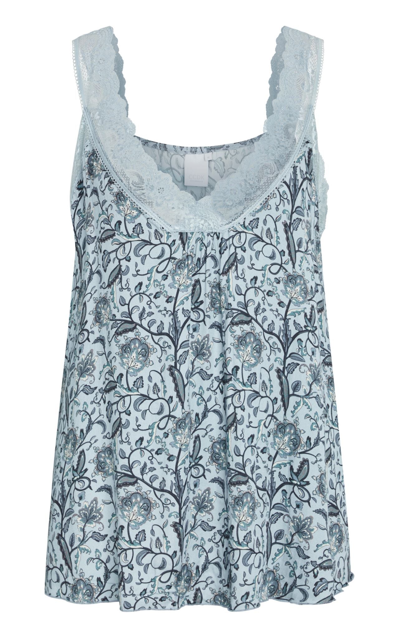 Lilly Chemise Top, Celestian Blue AOP