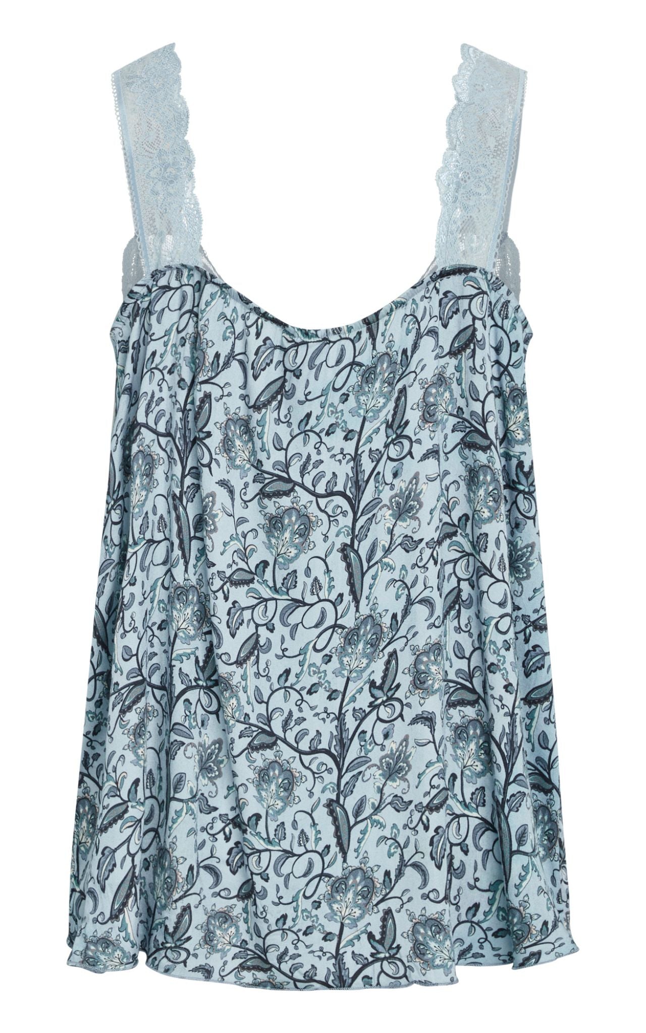 Lilly Chemise Top, Celestian Blue AOP