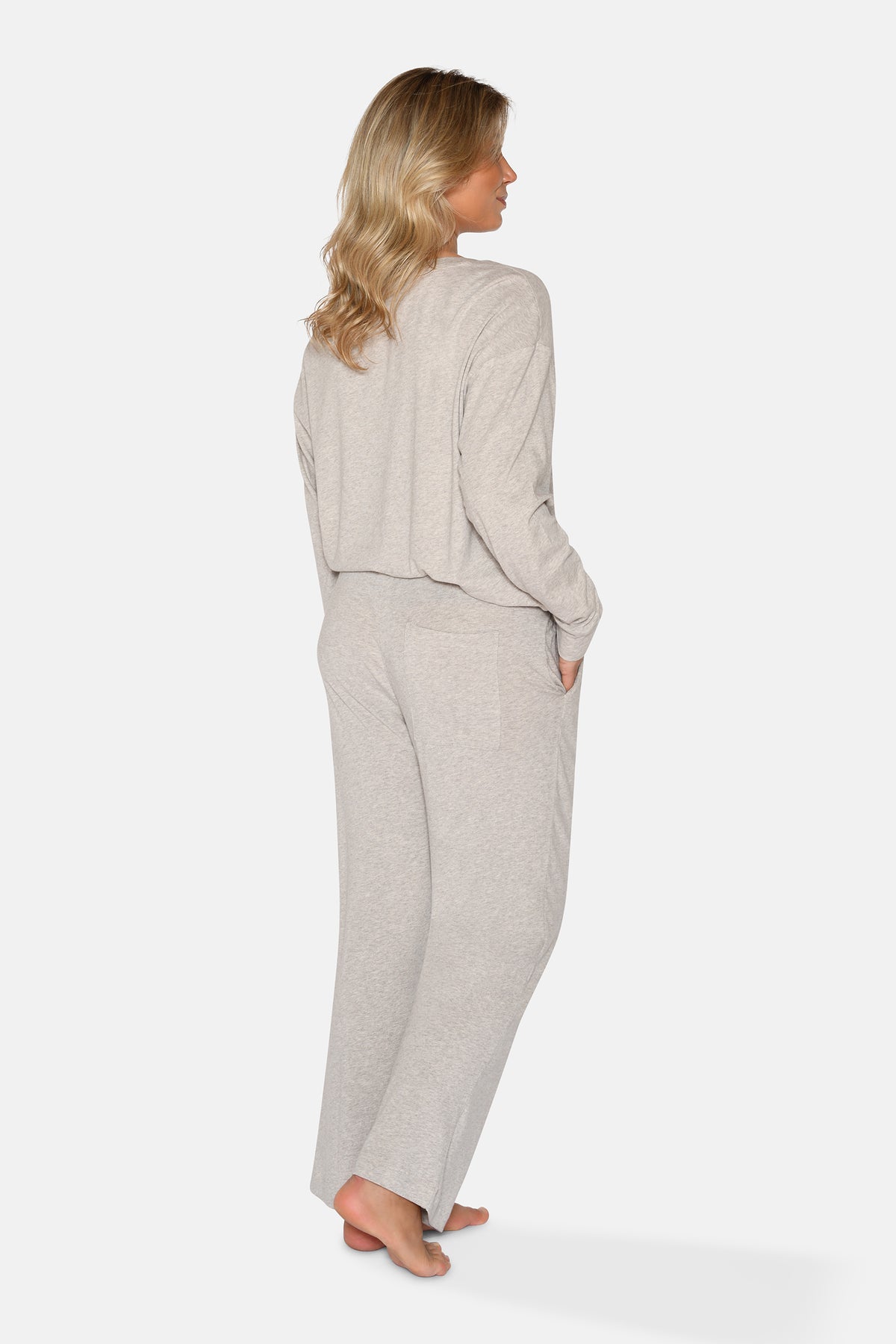Jacy Crop Joggers, Cement Melange