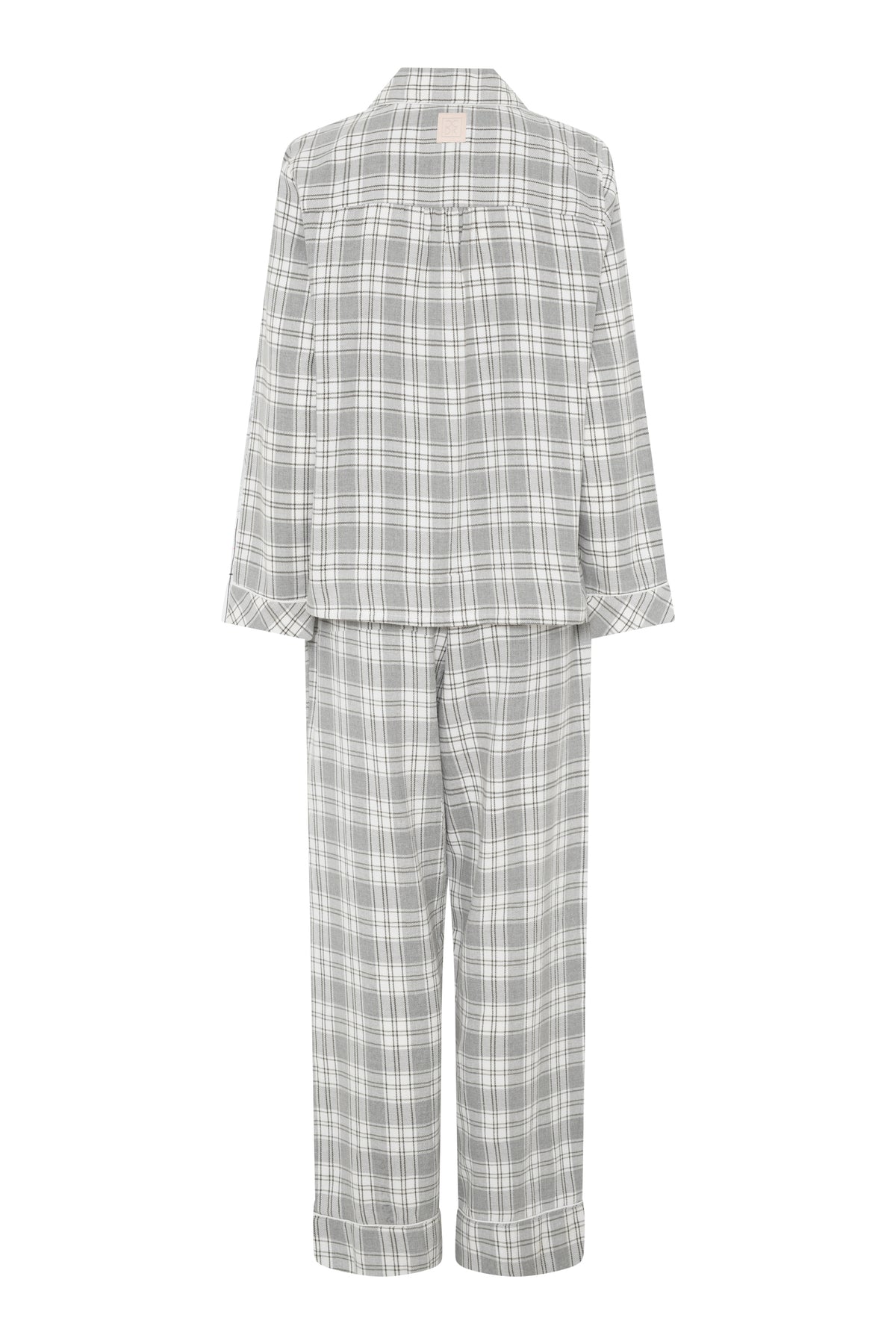 Helga Check Set, Grey Melange Check