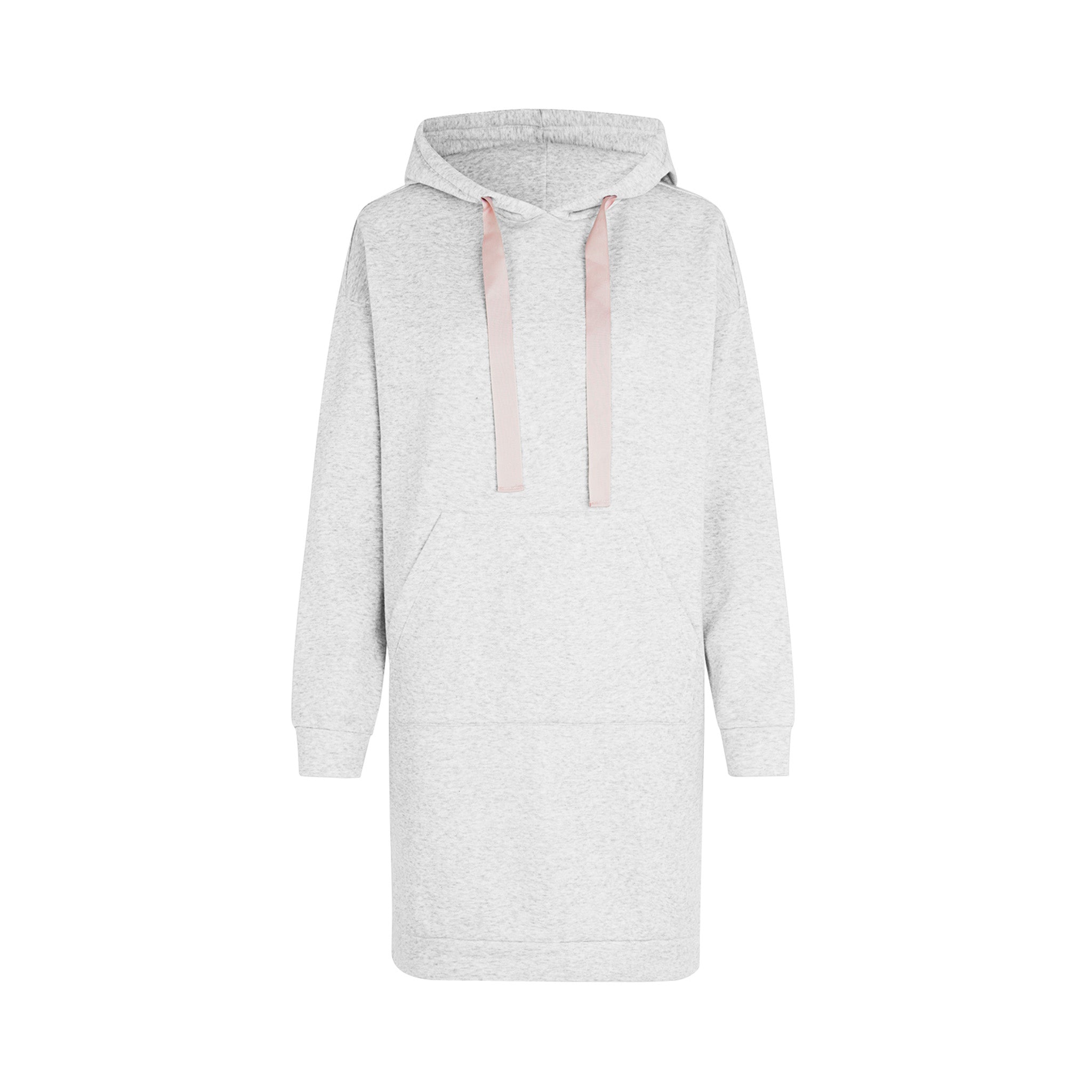 Alma Sweat Dress, Light Grey Melange