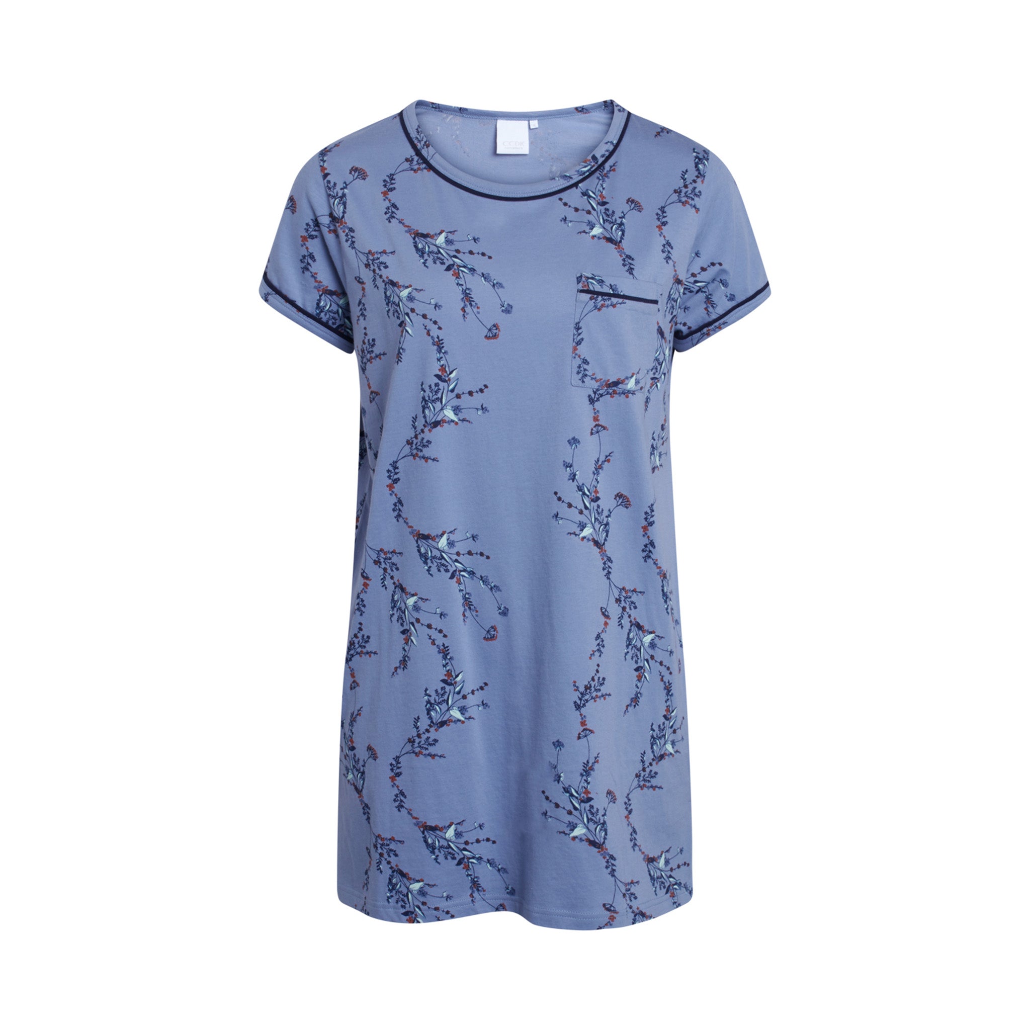 Nicole Short Sleeve Dress, Country Blue