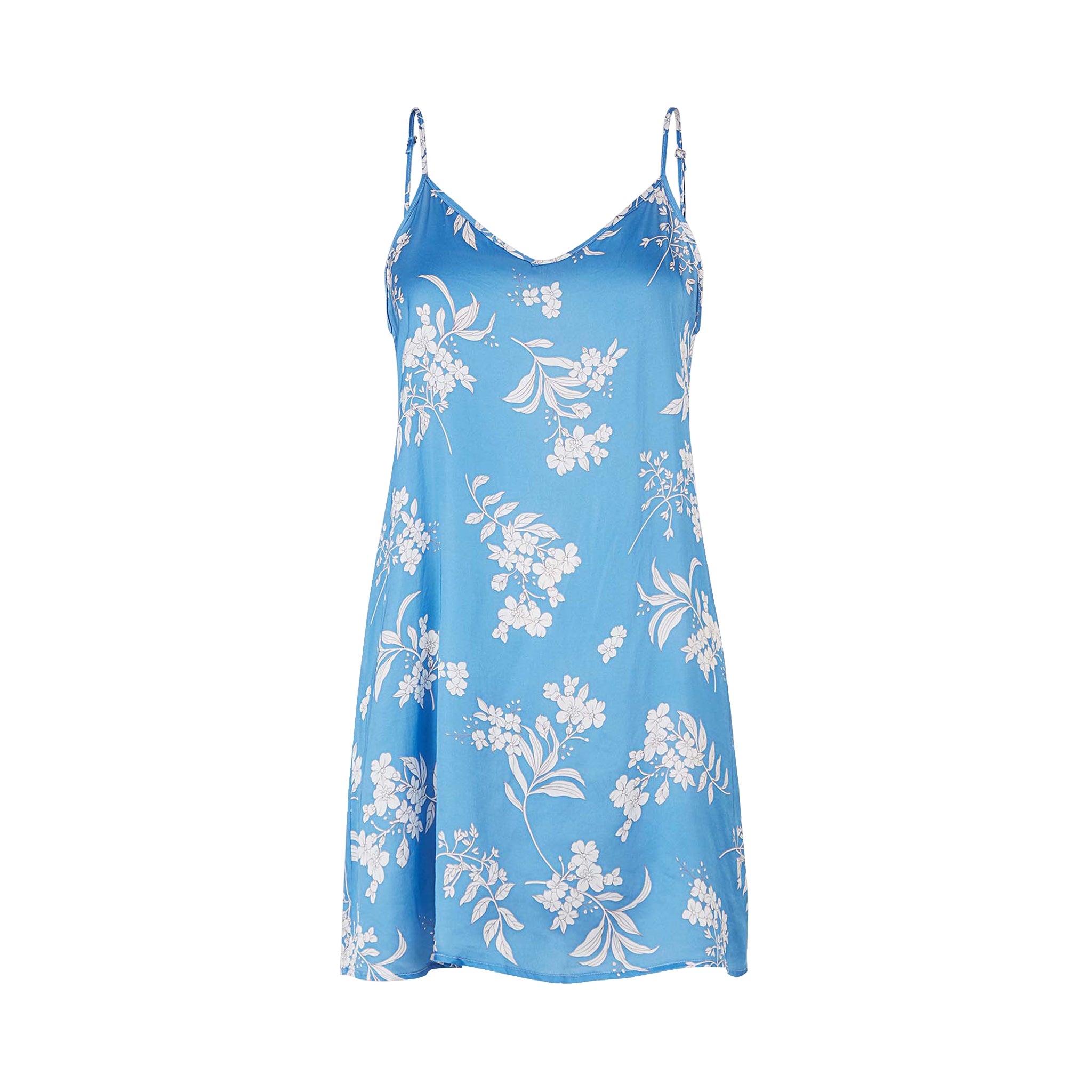 Jade Chemise Dress, Lichen Blue
