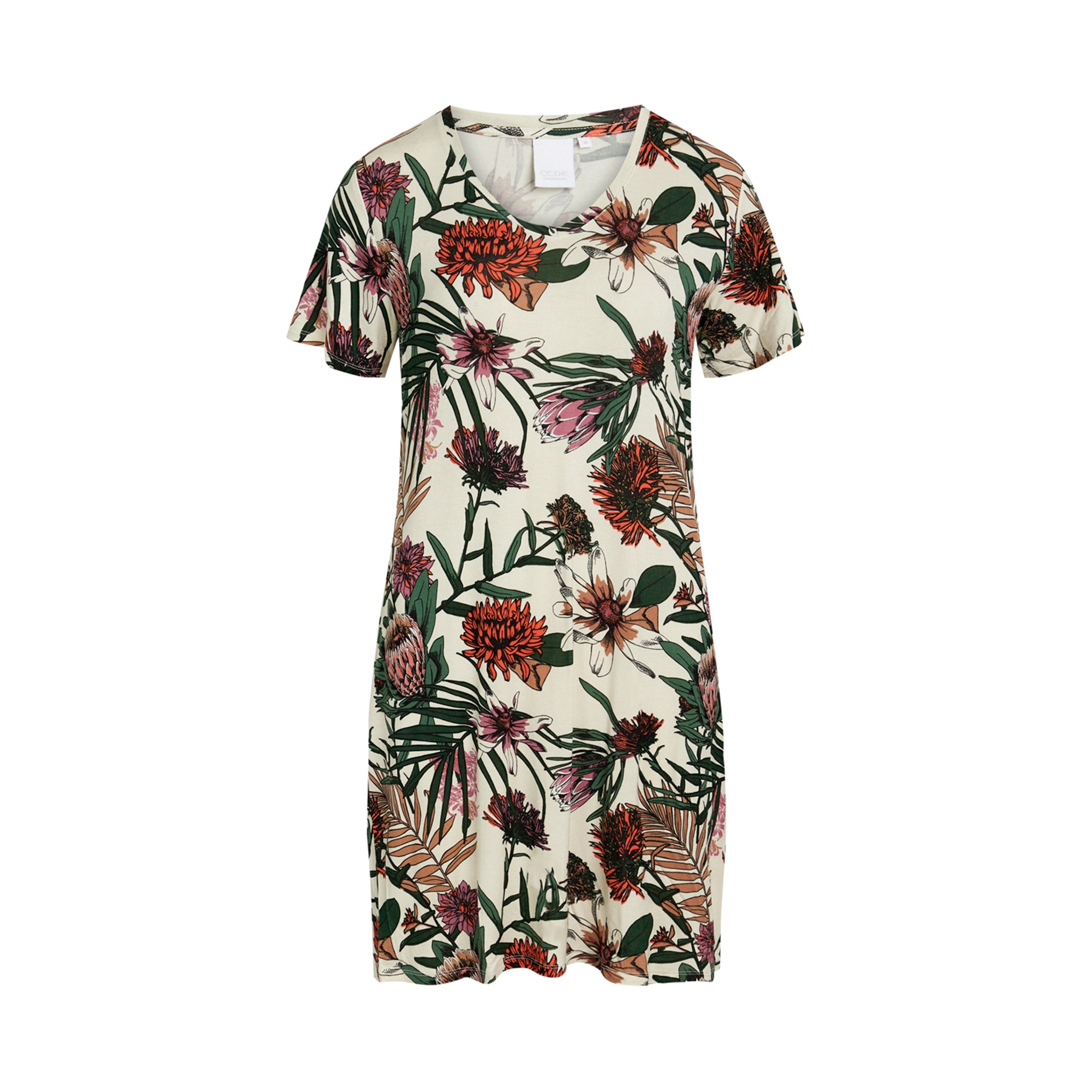 Jacqueline Short Sleeve Dress, Snow White