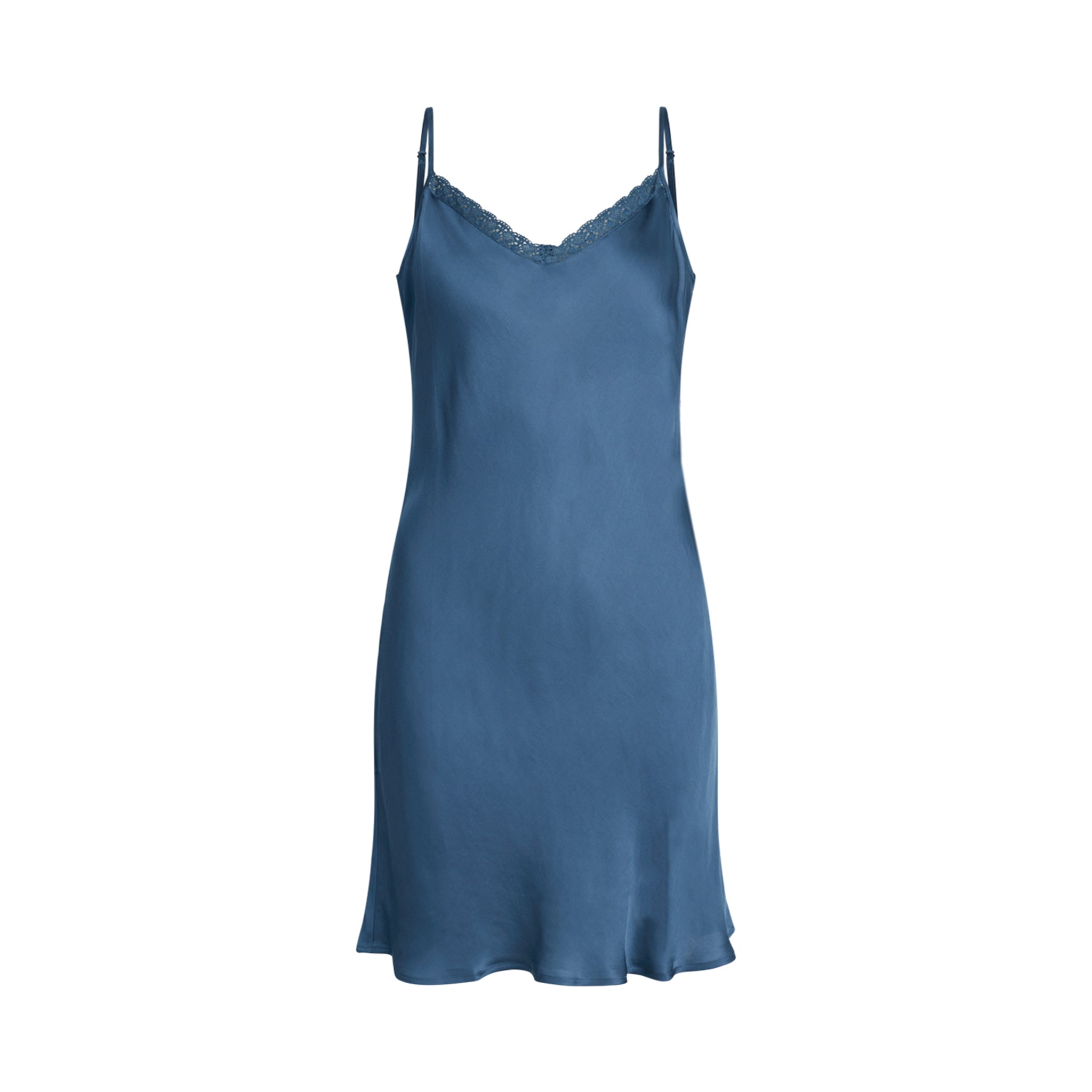 Jade Chemise Dress, Ensign Blue