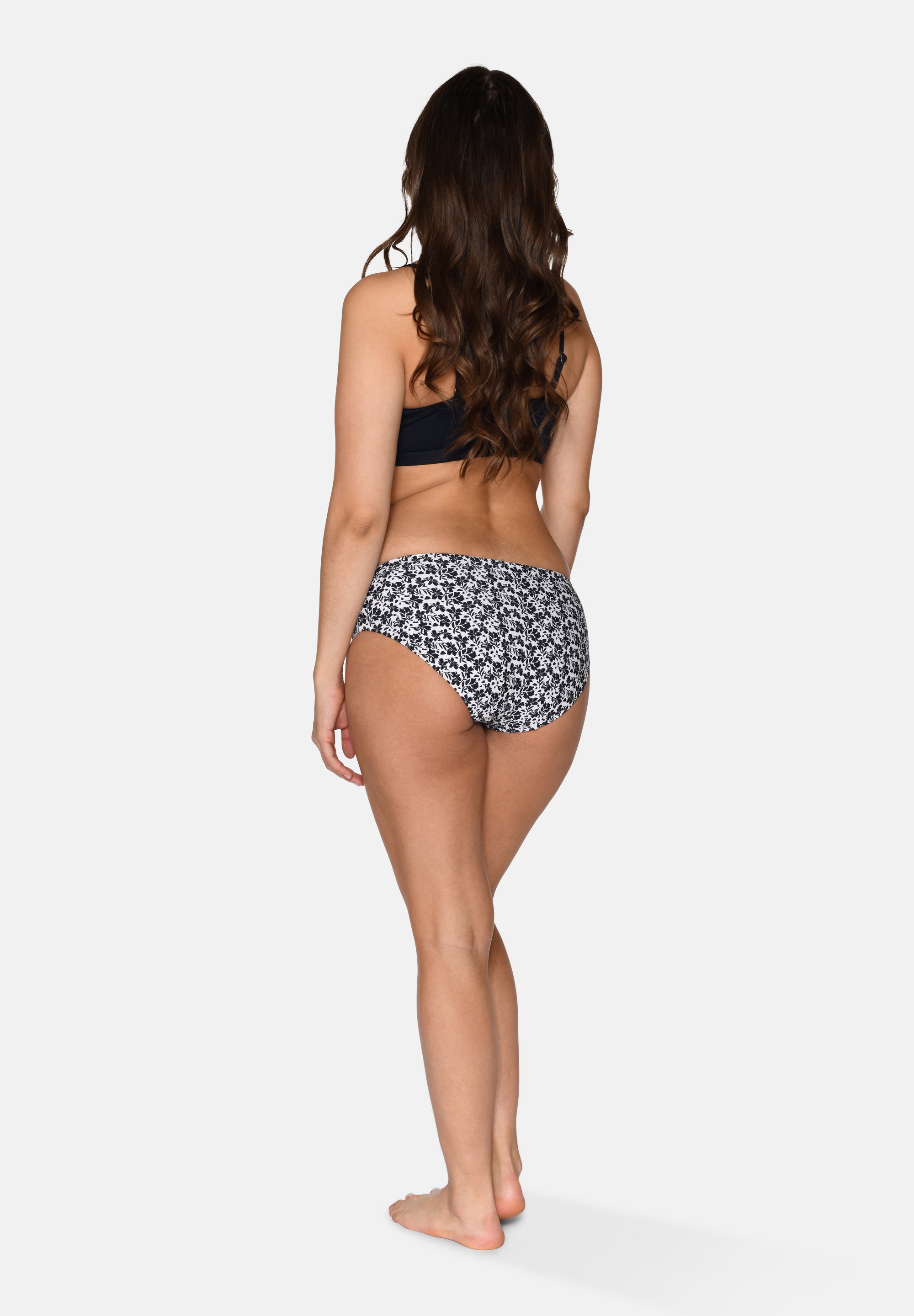 Brianna Bikini Bottom, Black AOP