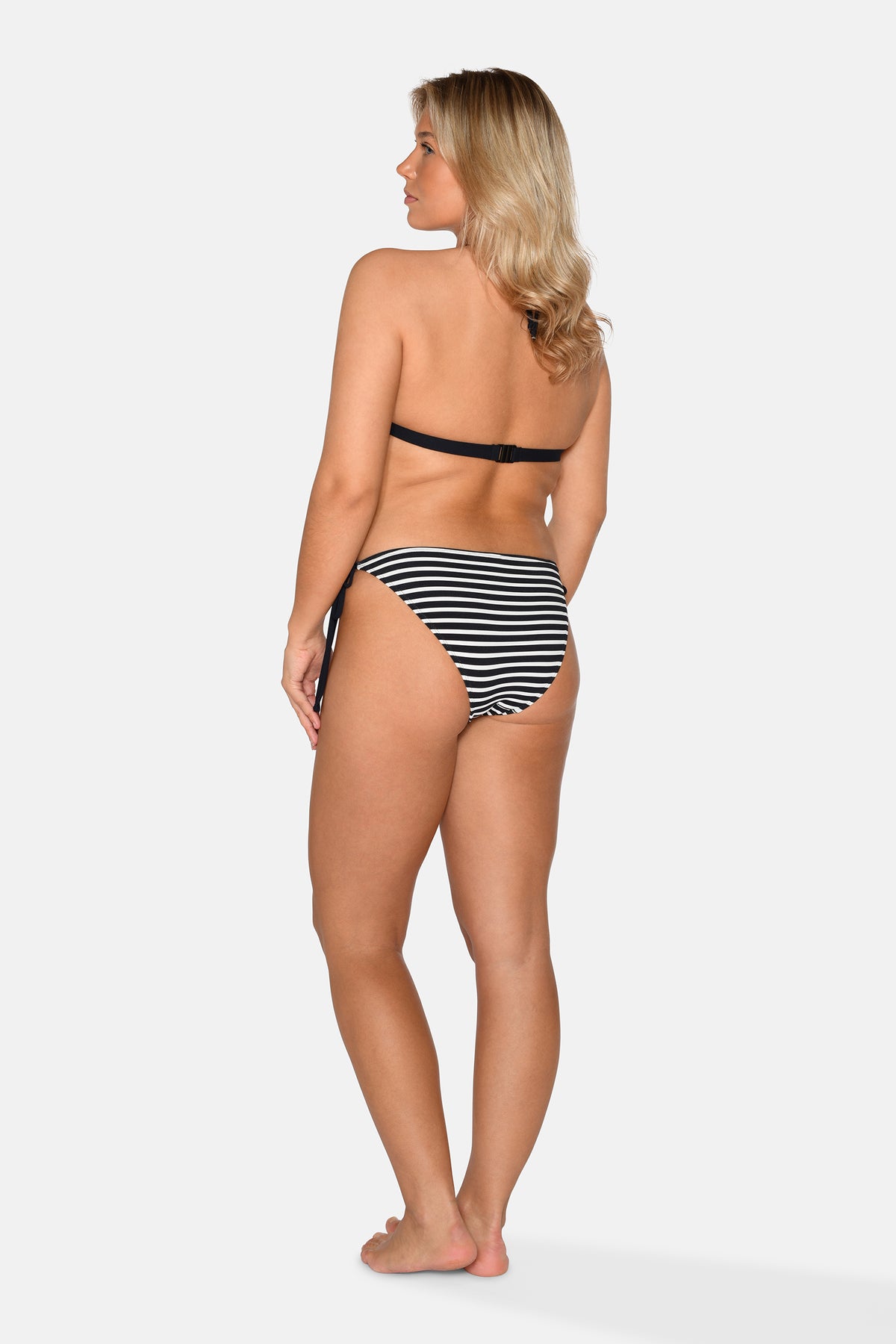 Carin Tie Tanga Bikini Brief, Black Stripe