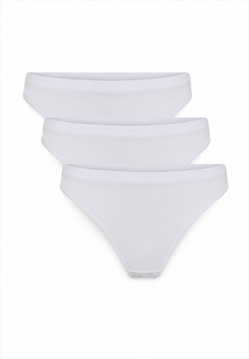 3-Pack Modal String Brief, White