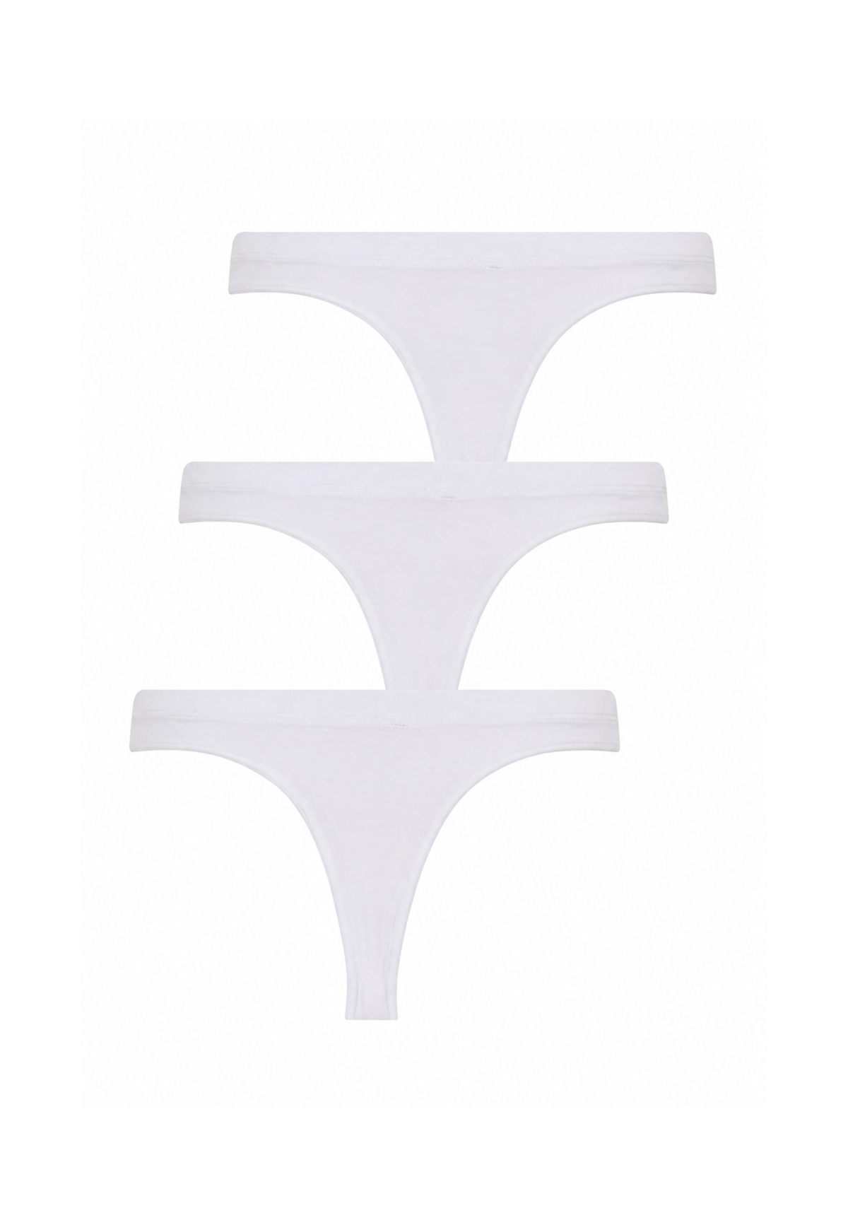 3-Pack Modal String Brief, White