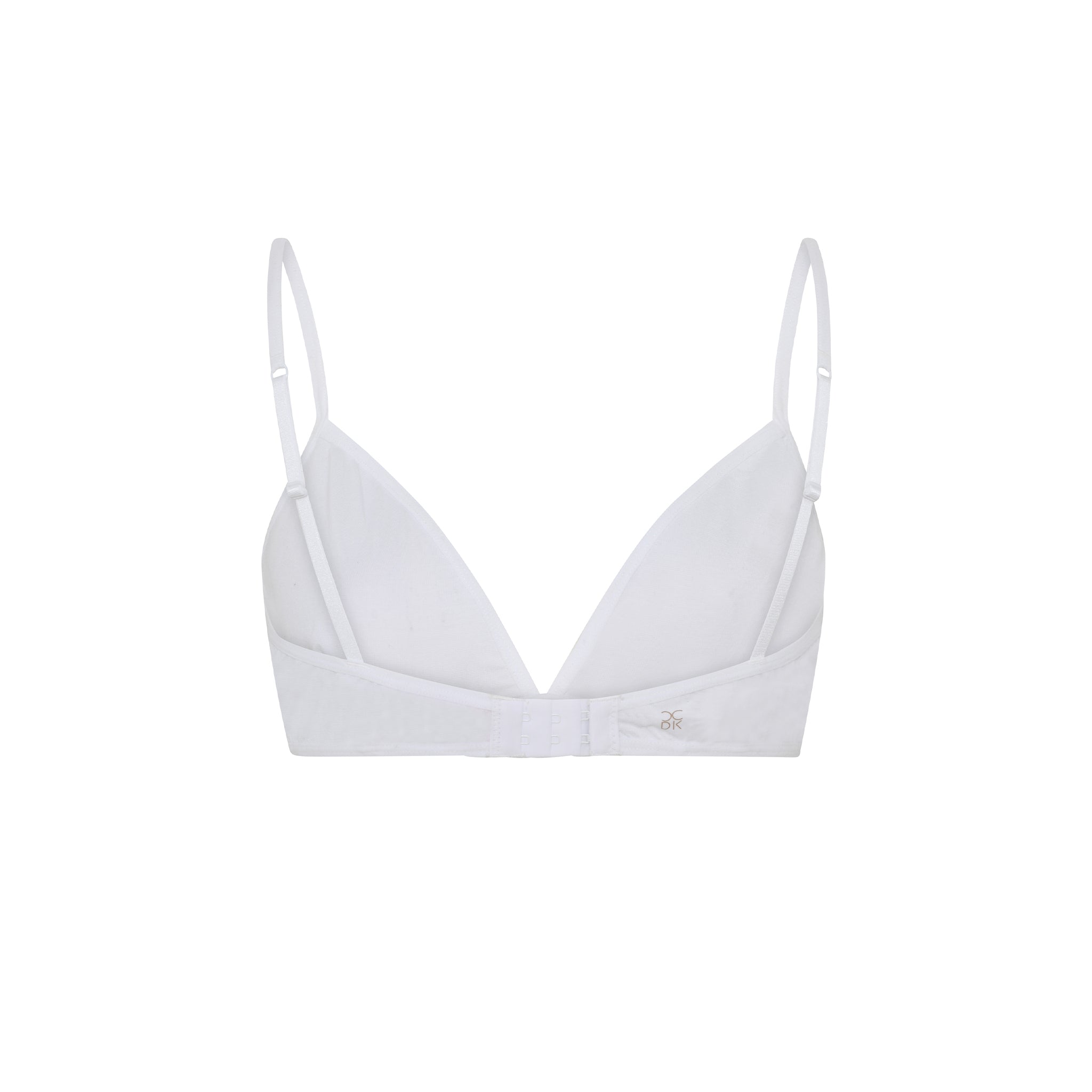 Modal Triangle Bra, White