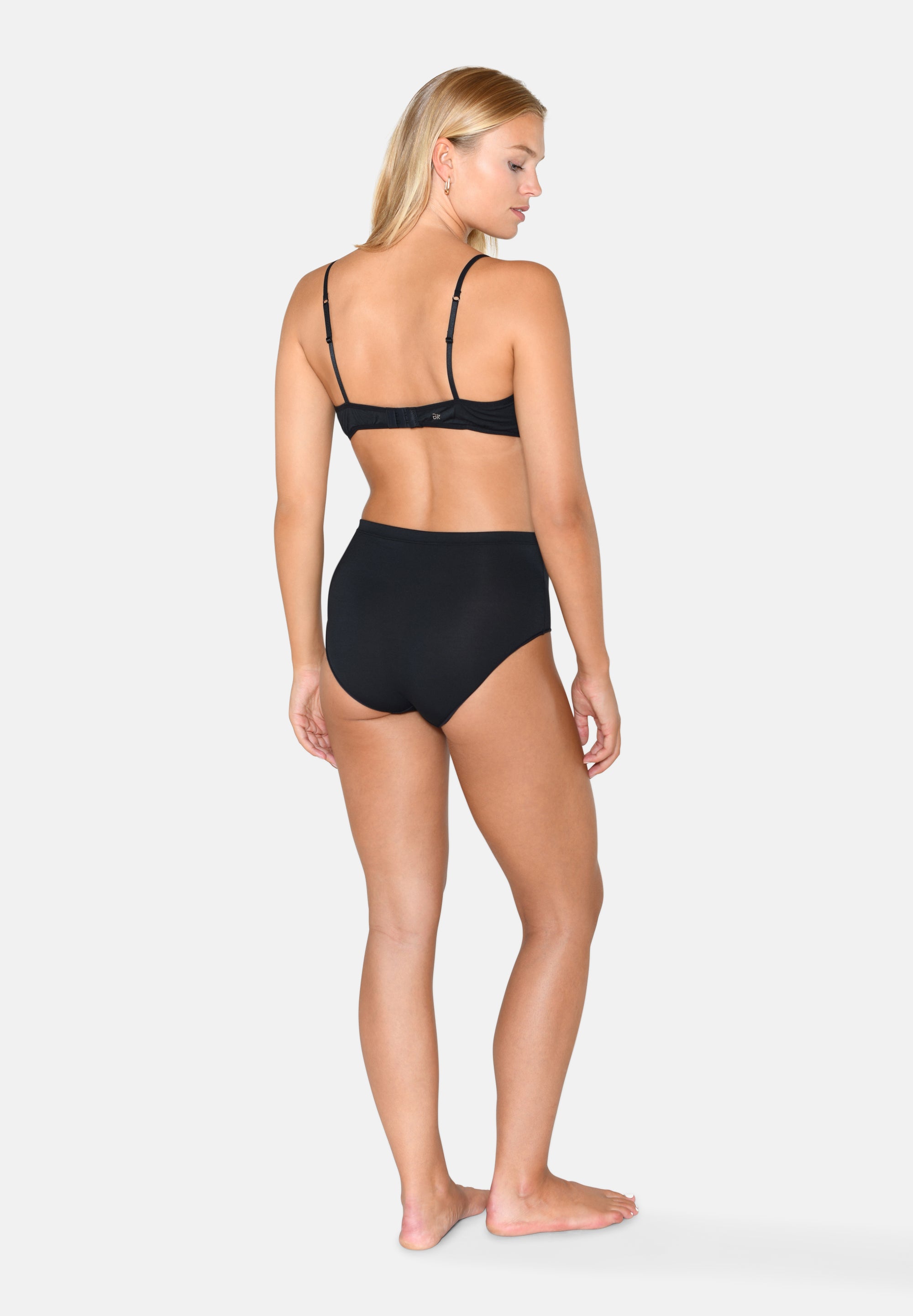 Modal Triangle Bra, Black