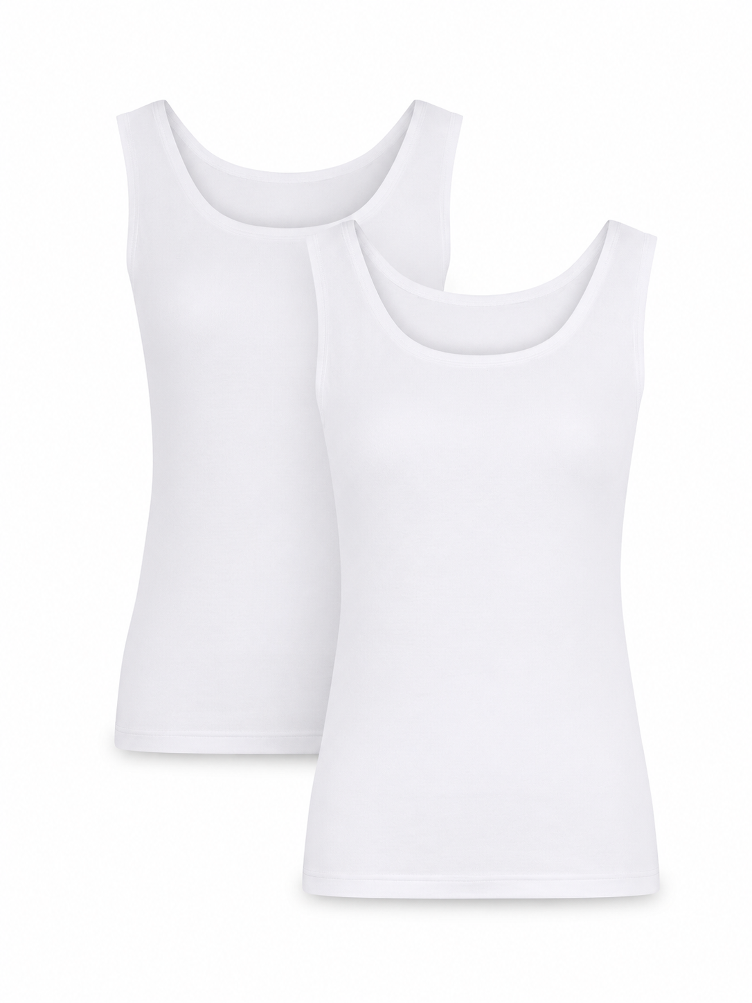2-Pack Modal Tank Top, White