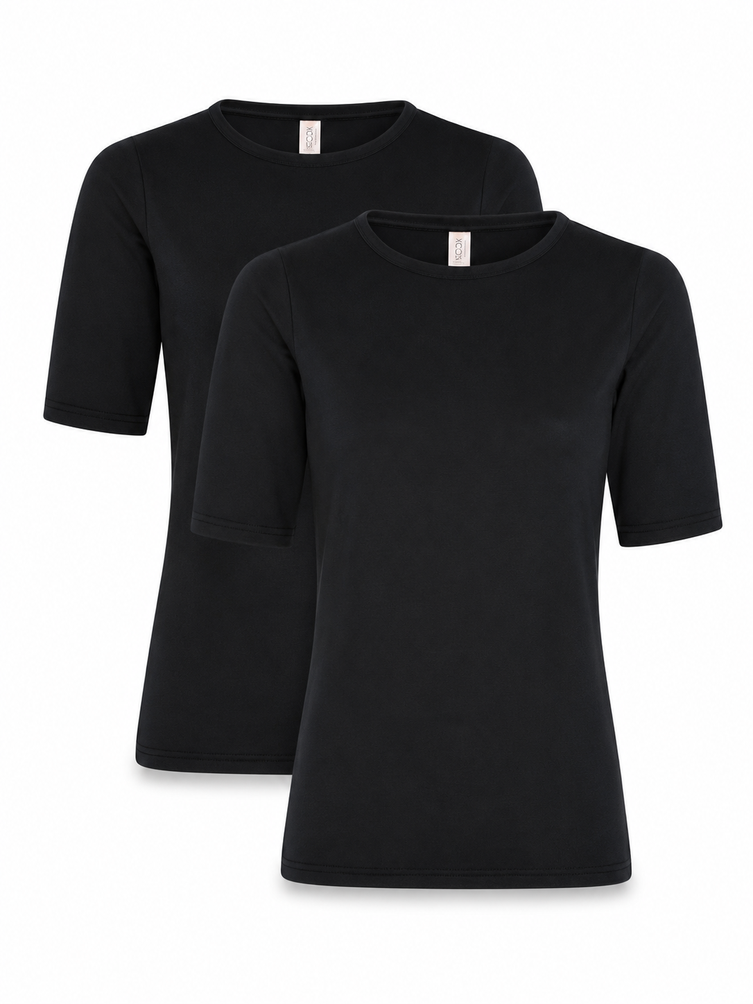 2-Pack Modal S/S T-shirt, Black