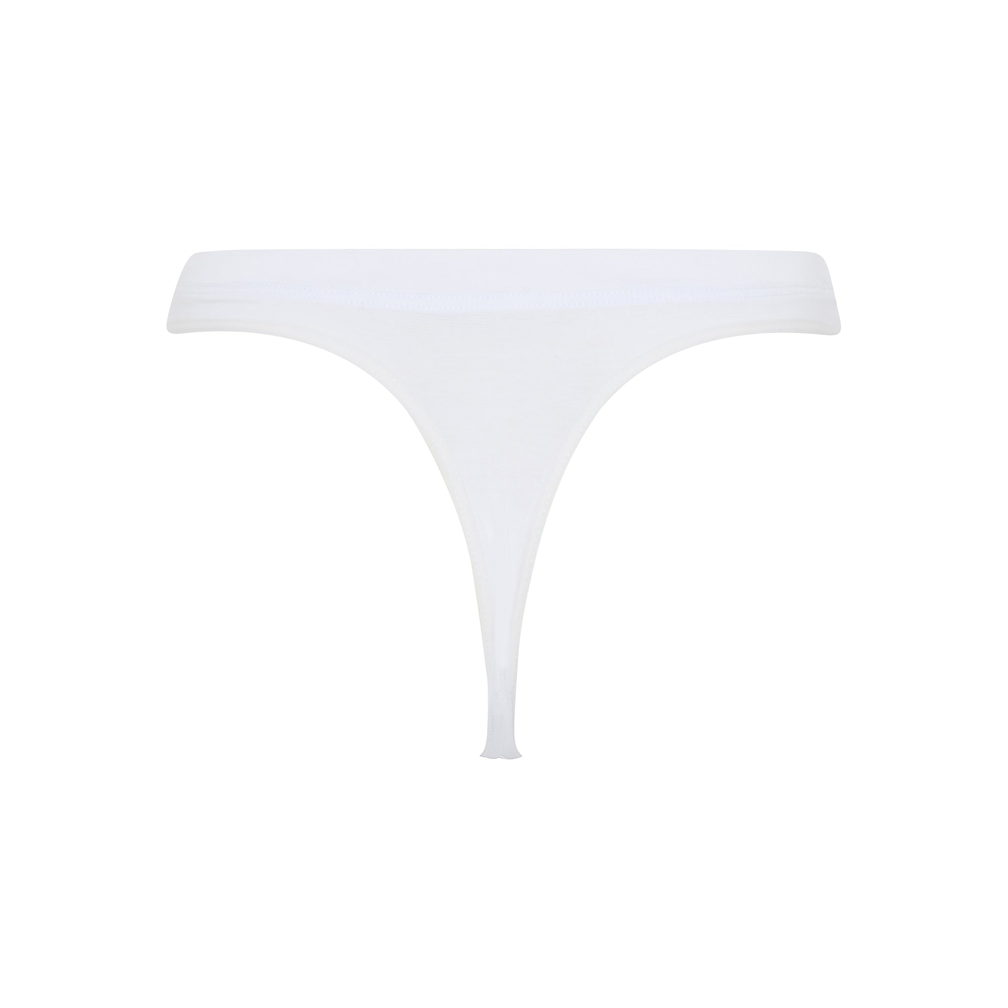 Bamboo Seamless String Brief, White