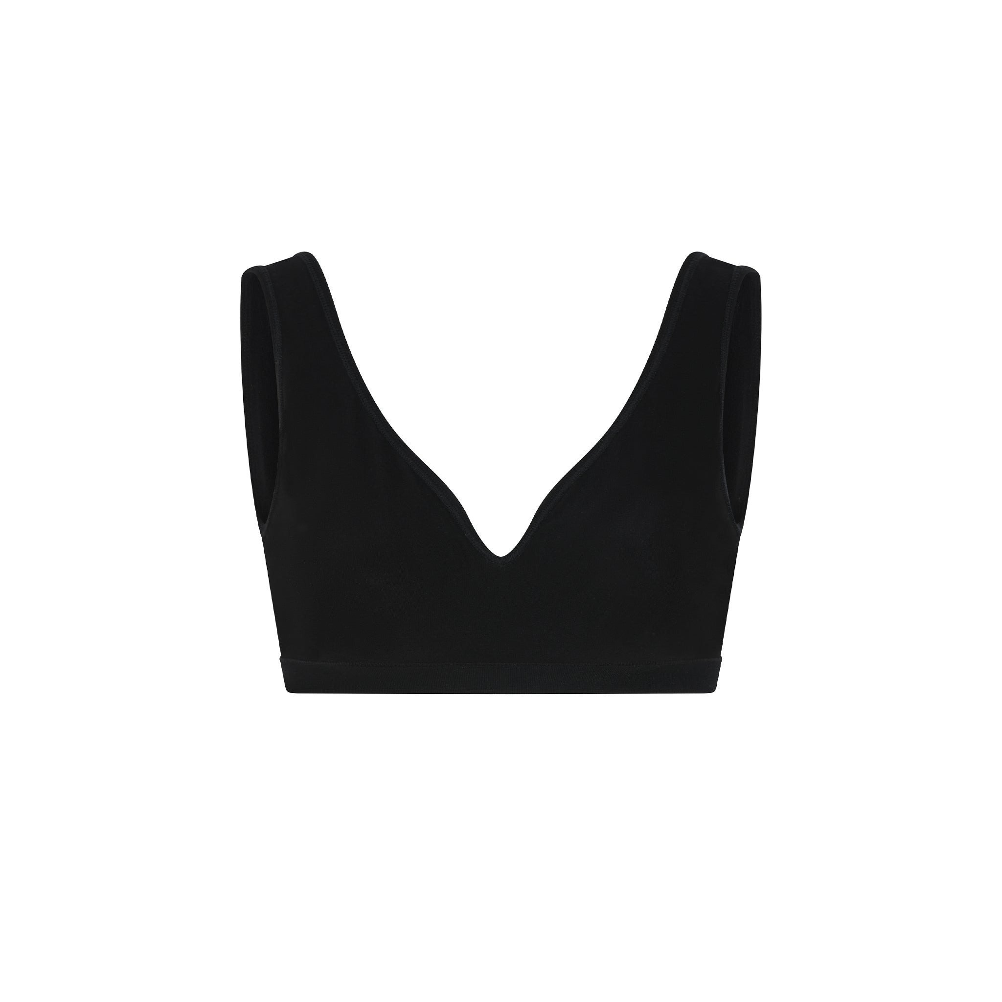 Bamboo Seamless Soft Bra, Black