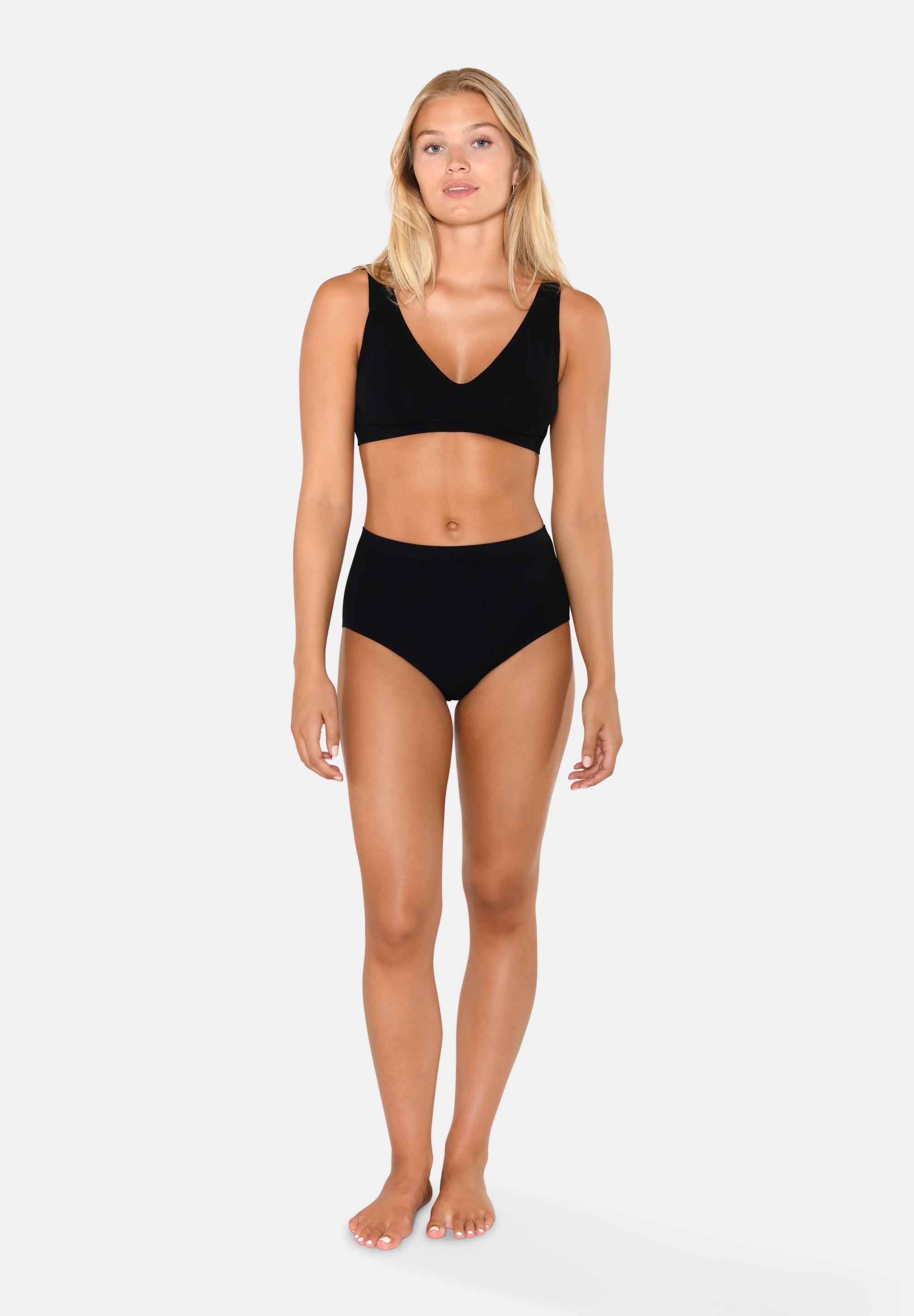 Bamboo Seamless Soft Bra, Black