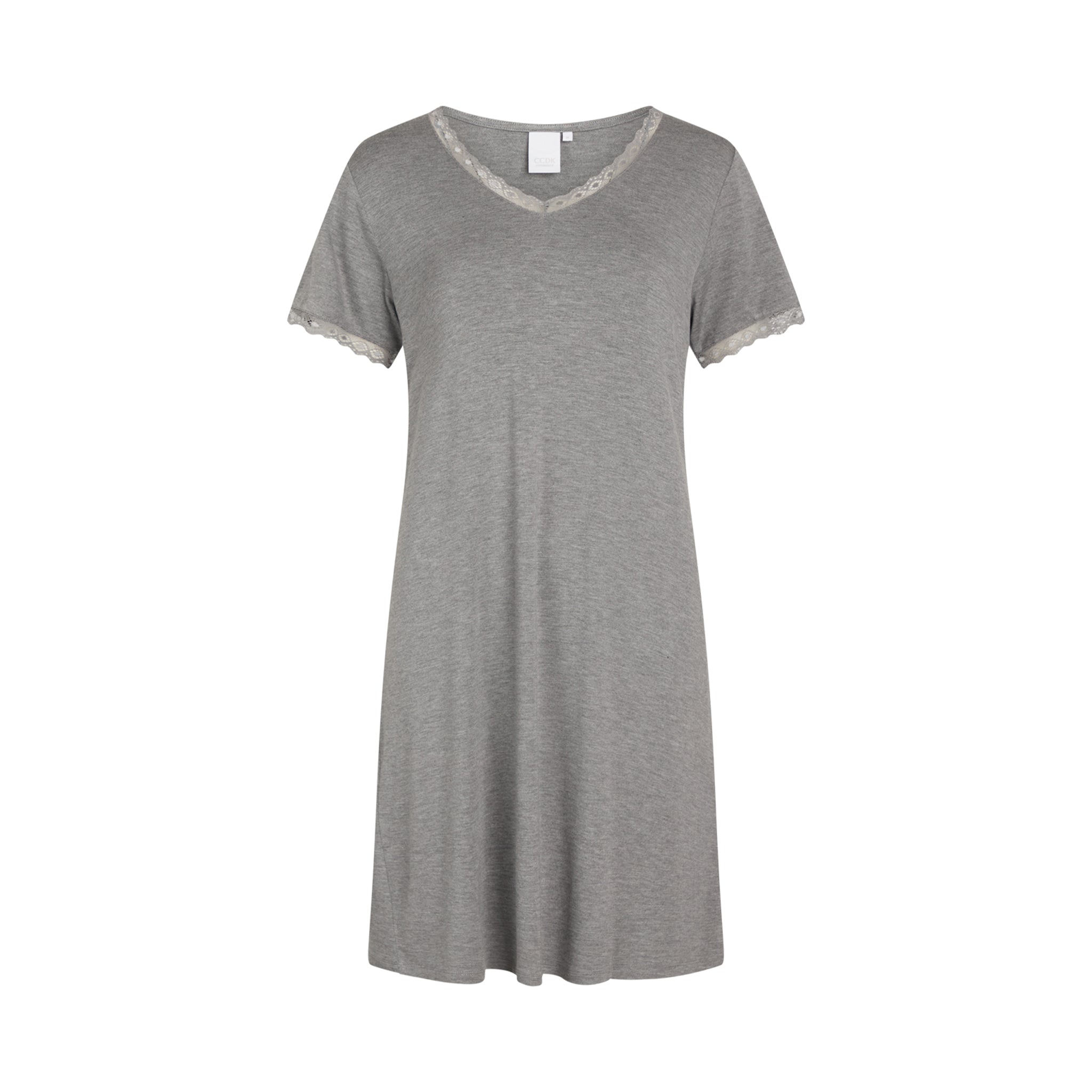Jacqueline Short Sleeve Dress, Grey Melange
