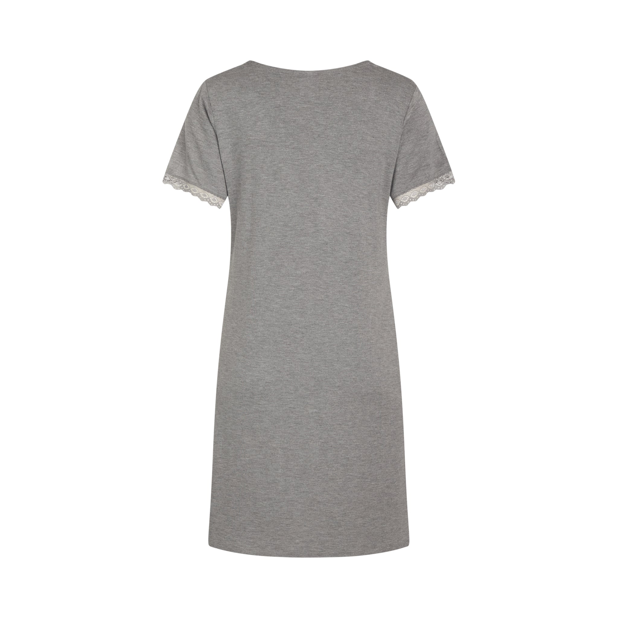 Jacqueline Short Sleeve Dress, Grey Melange