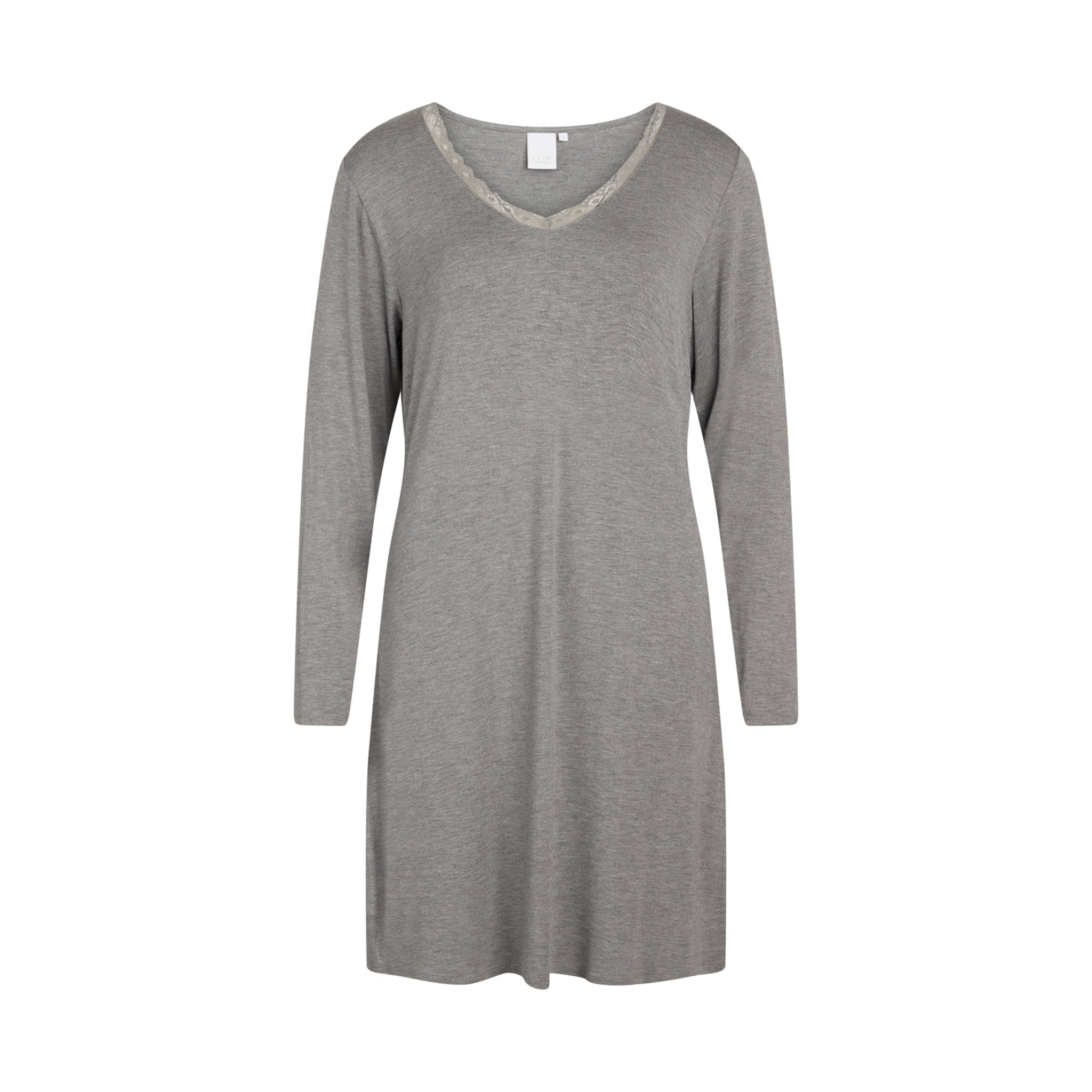 Jacqueline Long Sleeve Dress, Grey Melange