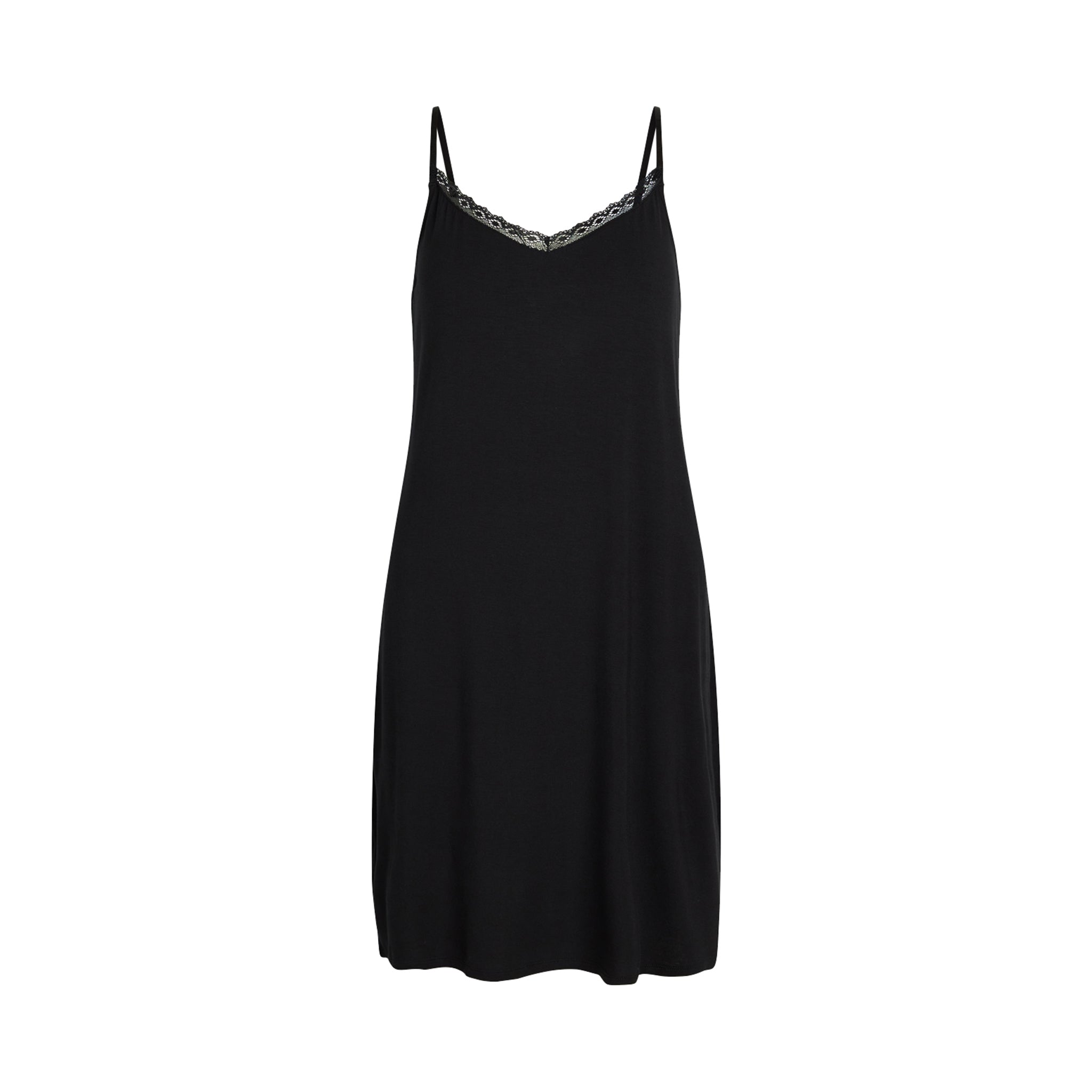 Maia Bamboo Chemise Dress, Black