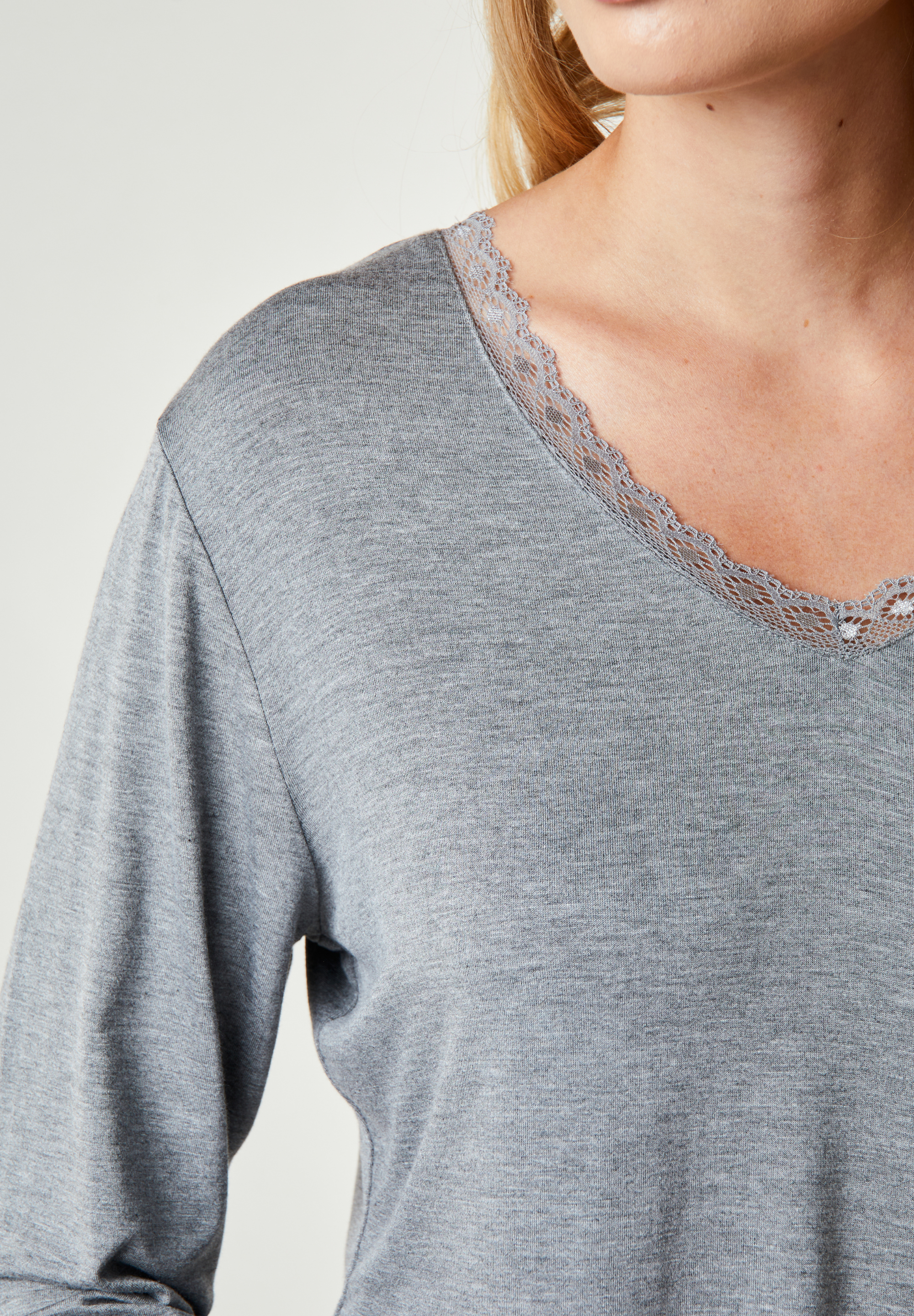 Jordan Long Sleeve T-Shirt, Grey Melange