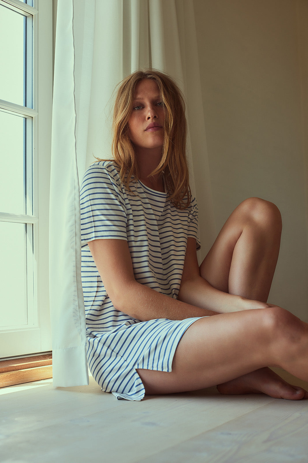 Bea Short Sleeve Dress, Snow White AOP