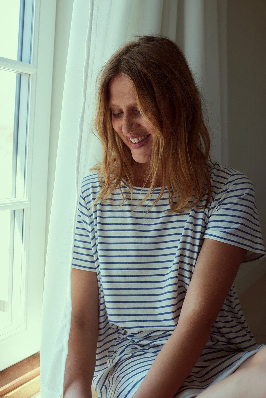 Bea Short Sleeve Dress, Snow White AOP