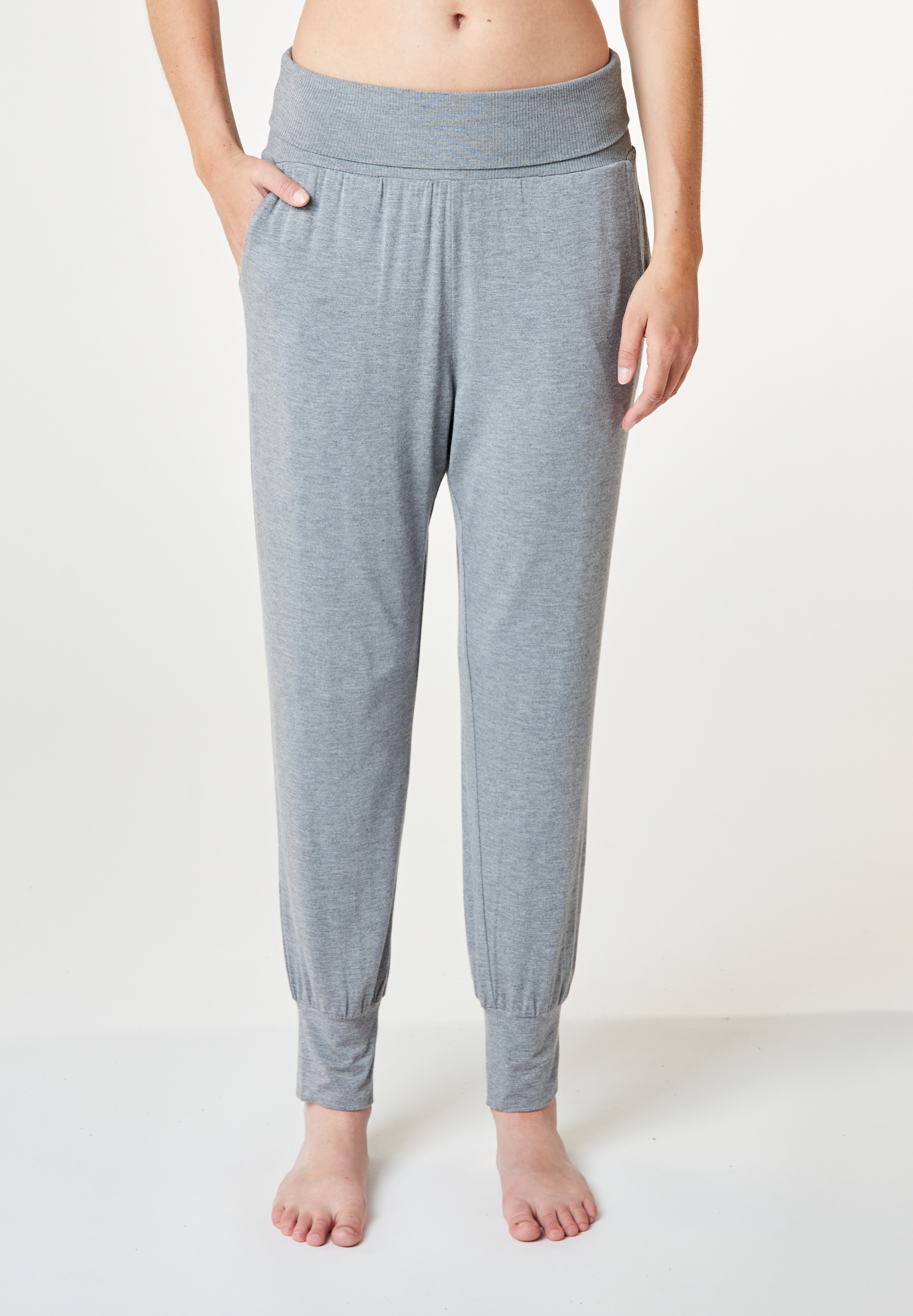 Nora Pants, Grey Melange