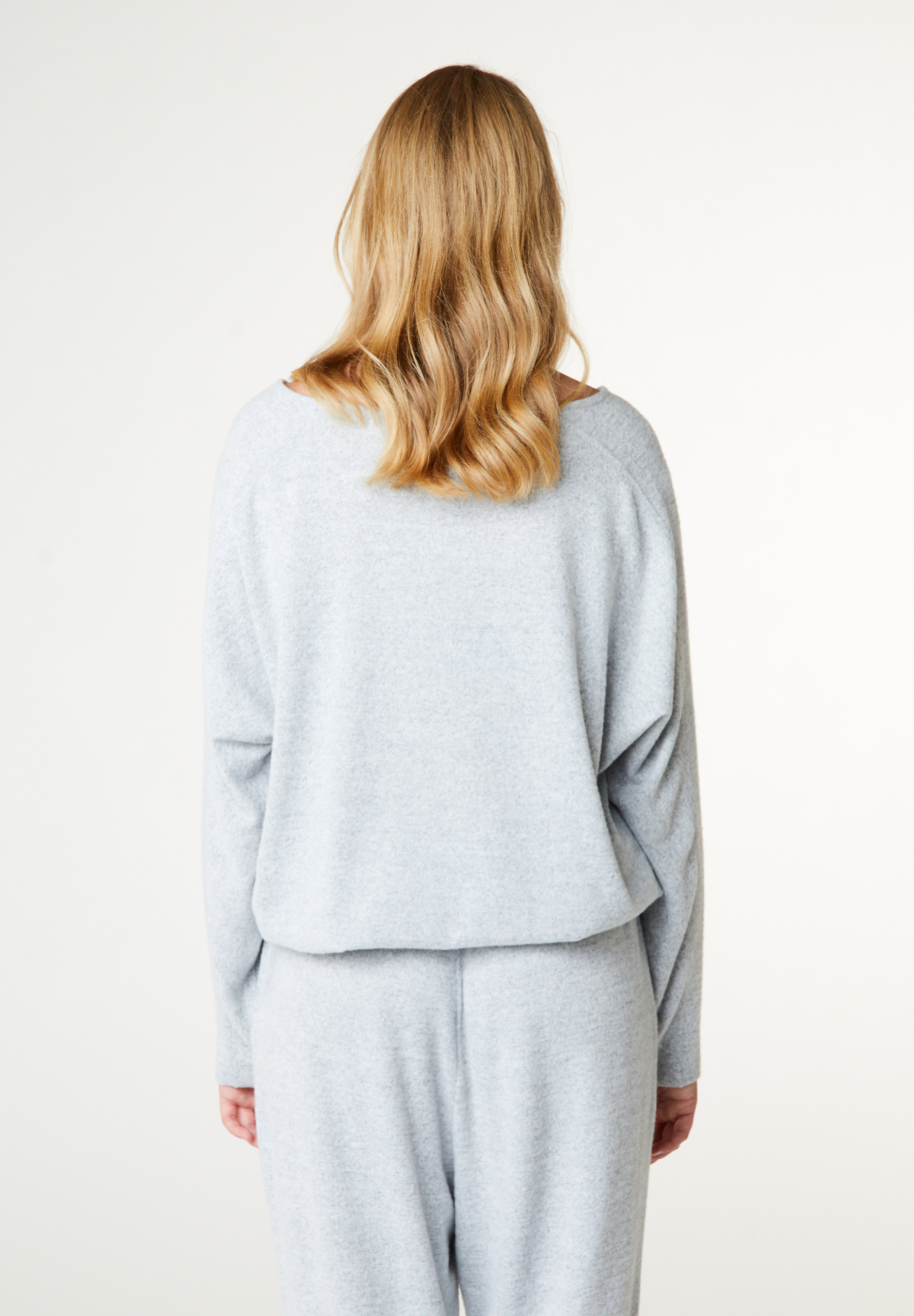 Lydia Cosy Shirt, Grey Melange