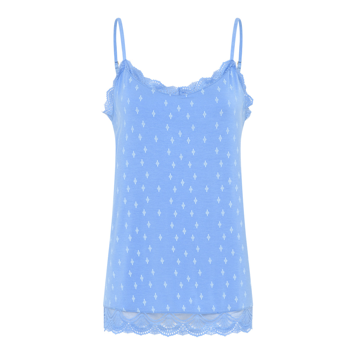Kendall Chemise Top, Azurine AOP