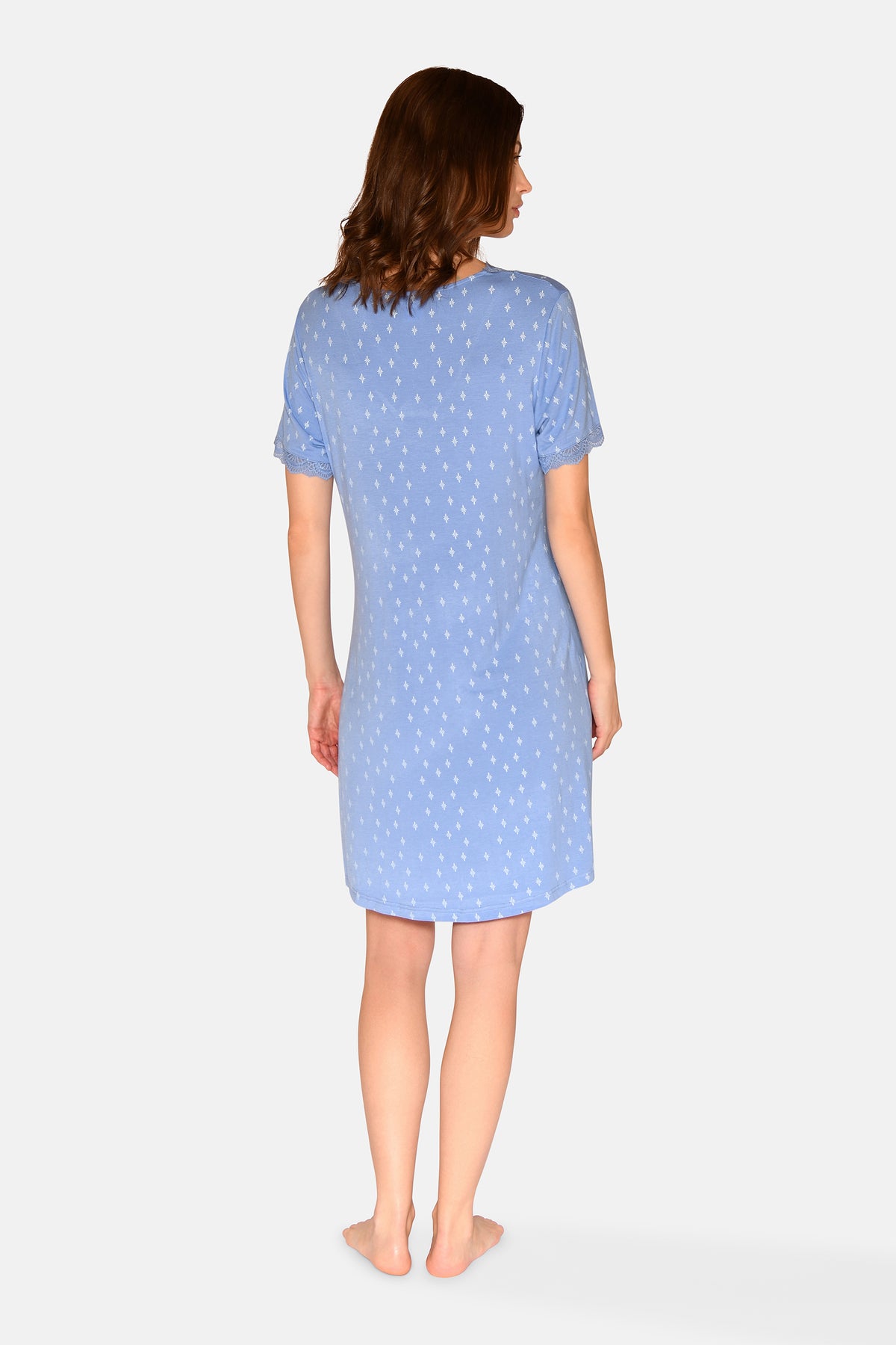 Jacqueline S/S Dress, Azurine AOP
