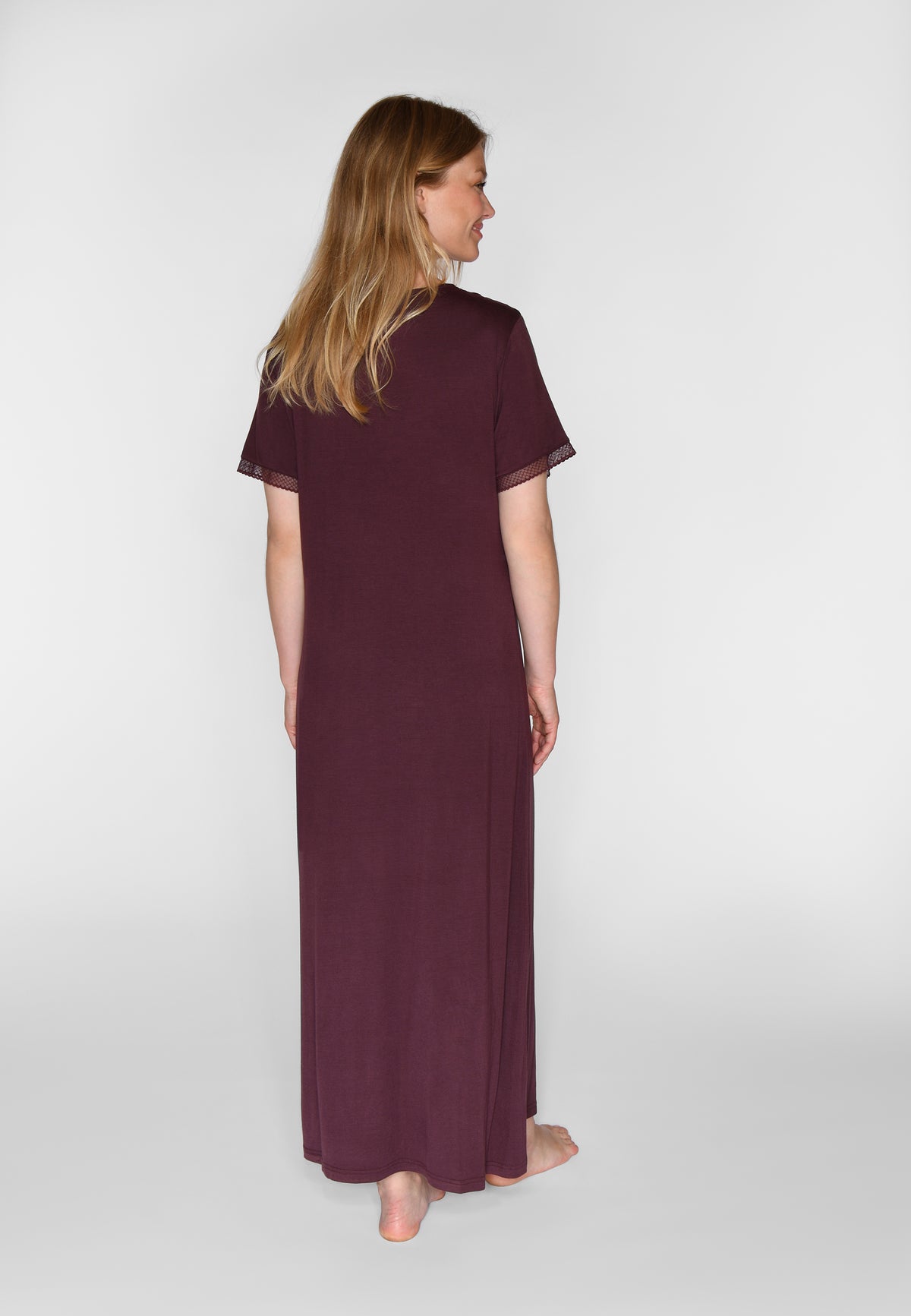 Jacqueline S/S Long Dress, Fudge