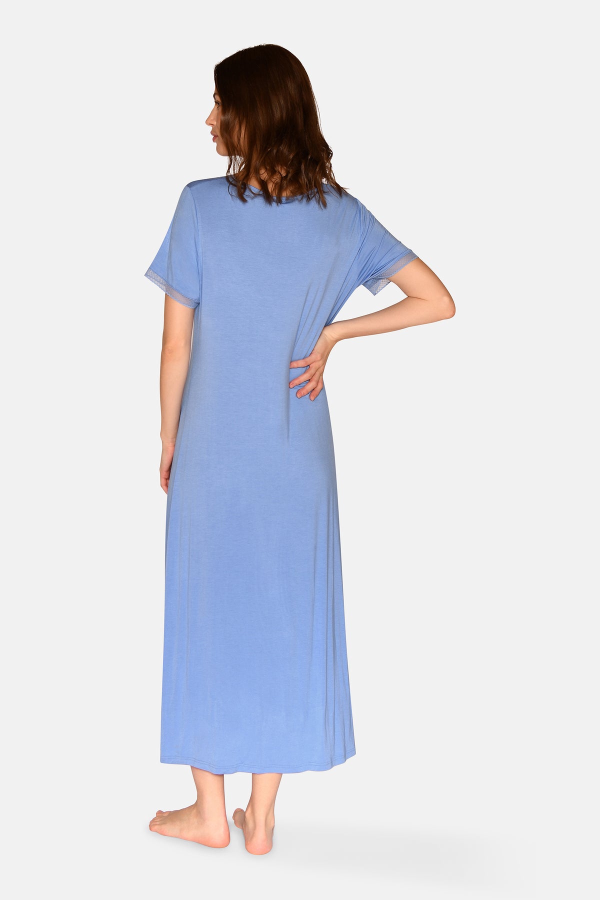 Jacqueline S/S long Dress, Azurine