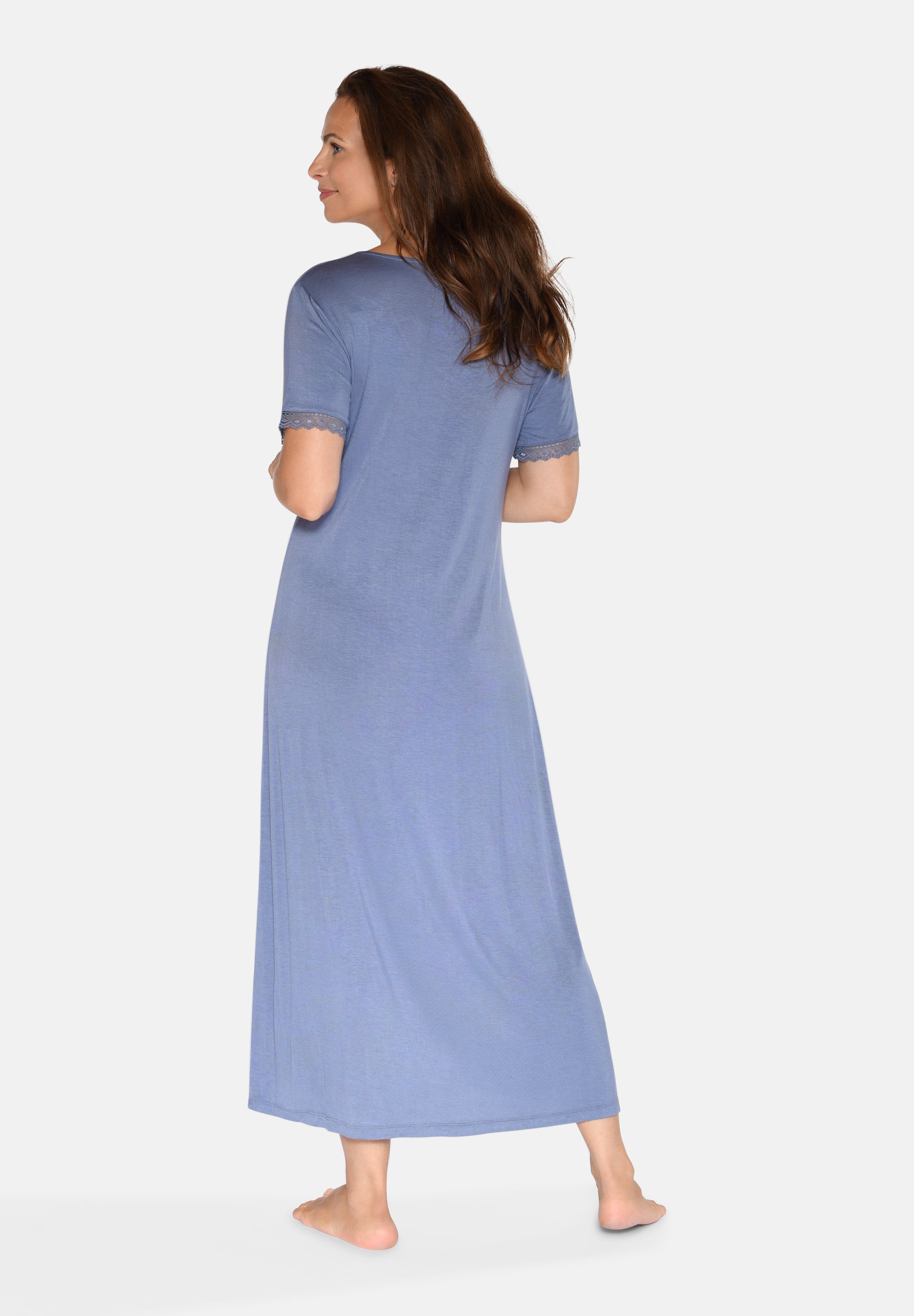 Jacqueline Short Sleeve Long Dress, Wild Wind
