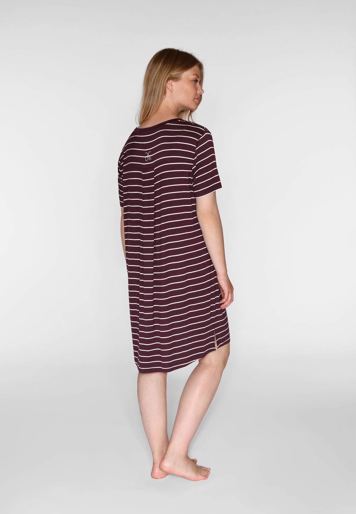 Nicole S/S Dress, Fudge Stripe
