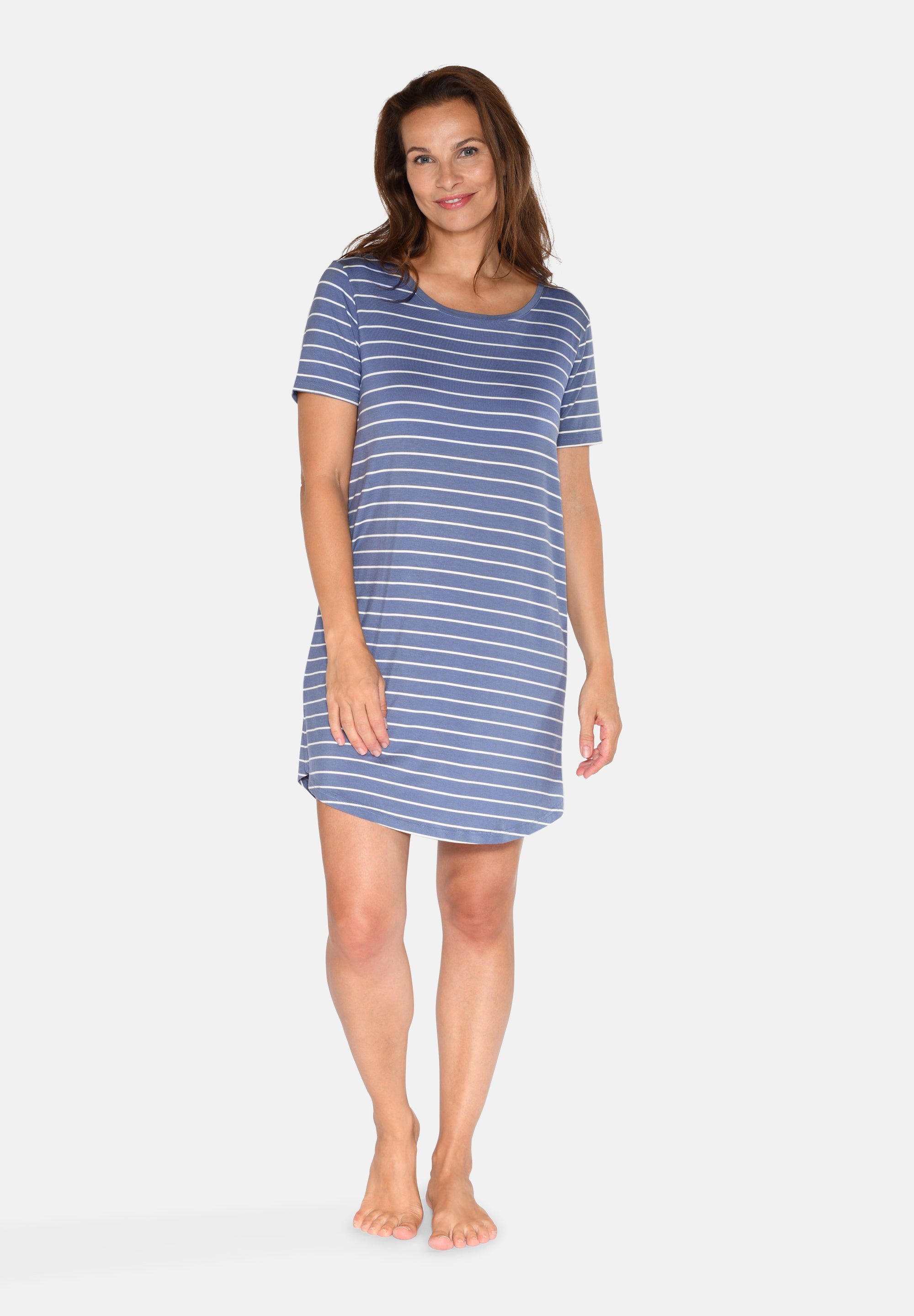 Nicole Short Sleeve Dress, Wild Wind Stripe